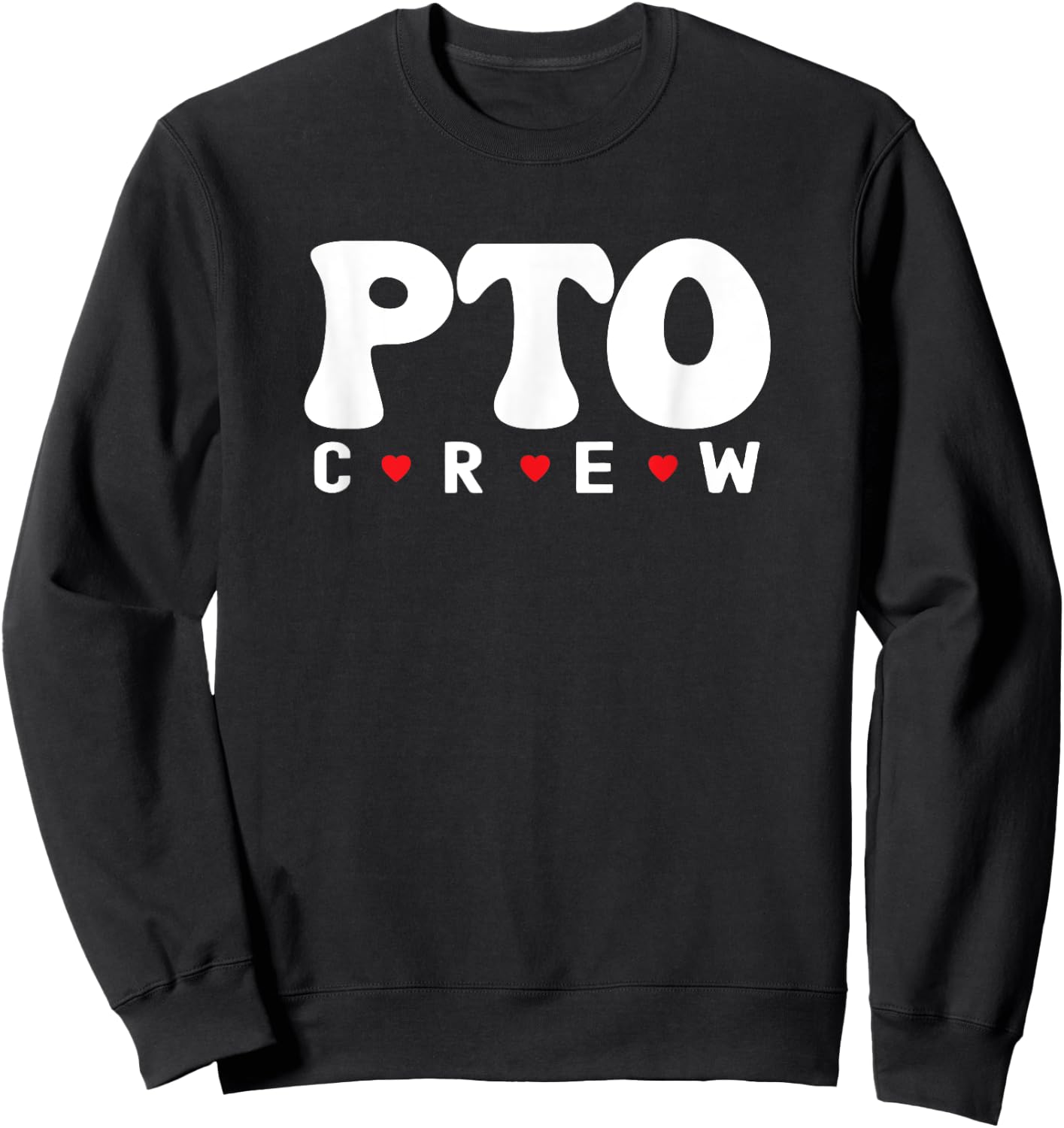 PTO Crew Parent Teacher Squad Group Volunteer Staff Matching Sweatshirt - Sweatshirt | Black