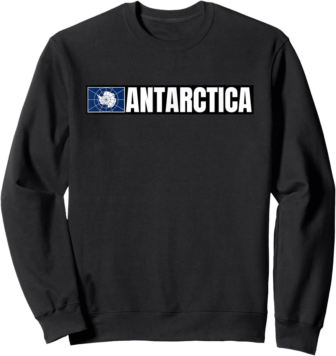 Antarctica Flag Sweatshirt - Sweatshirt | Black