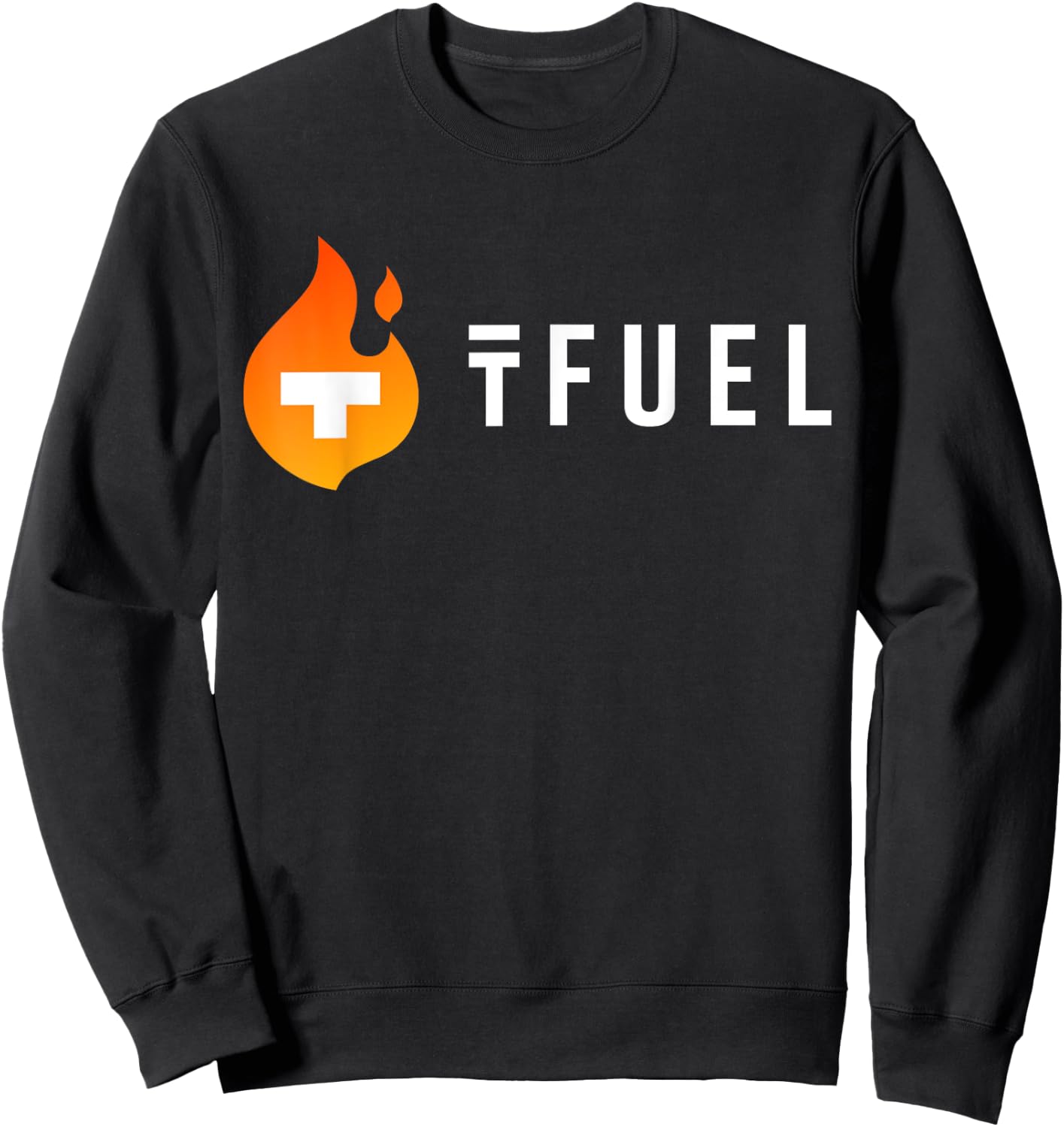 TFUEL Crypto Token Flame - Theta Fuel Coin - HODL - Dapps Sweatshirt - Sweatshirt | Black
