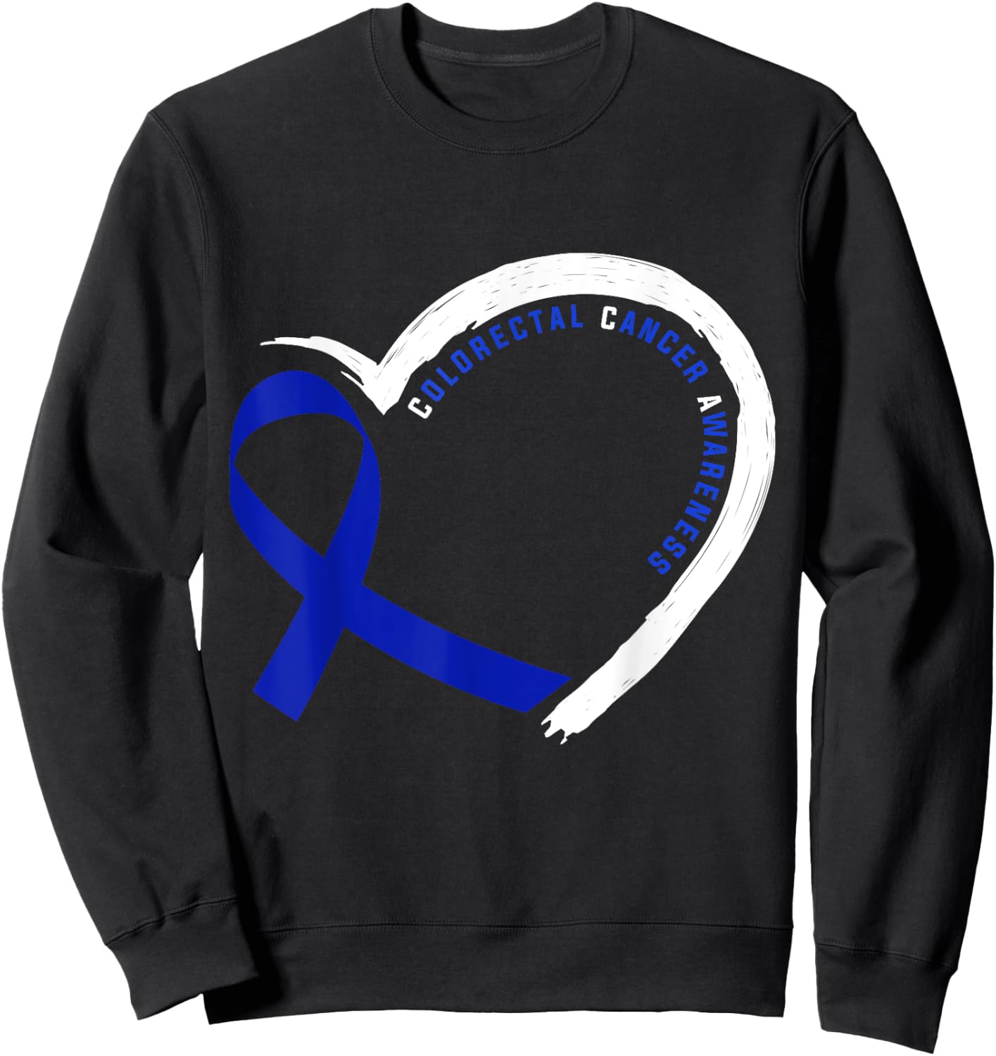 Colorectal Cancer Awareness Gift -Adults Cancer Awareness Black Small Classic Fit Short Sleeve Sweatshirt - Sweatshirt | Black