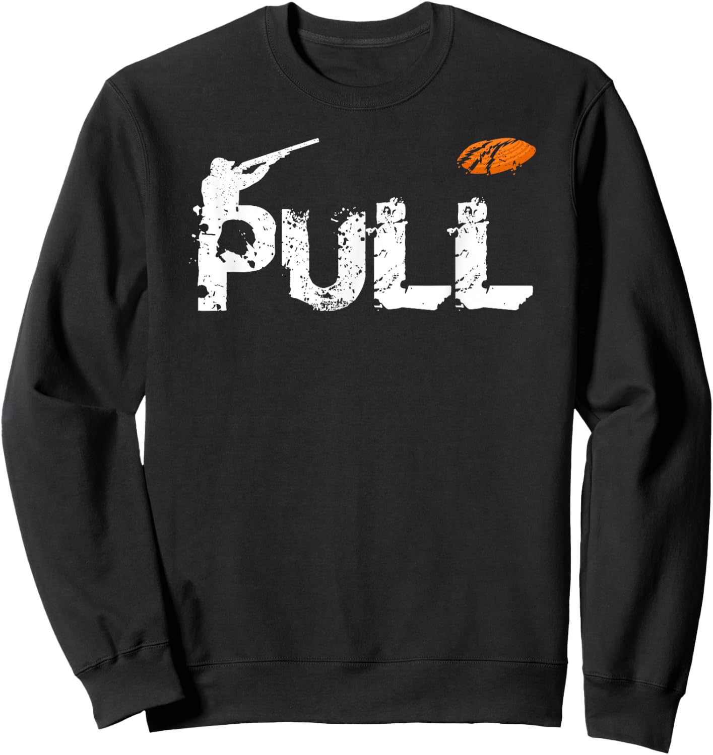 Clay Skeet pigeon shooting Pull clay Bird hunter sports Sweatshirt - Sweatshirt | Black