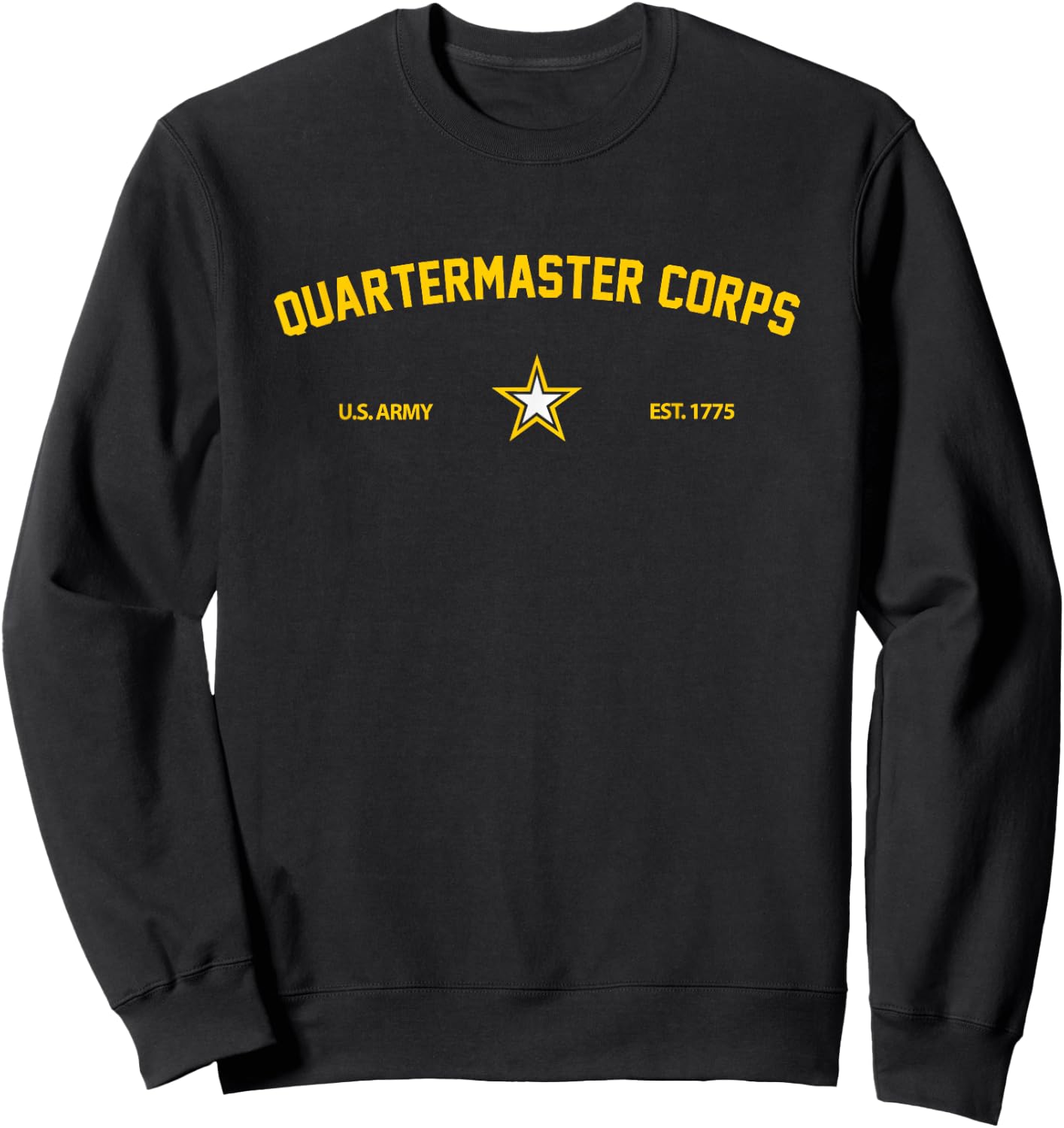 US Army Quartermaster Corps Sweatshirt - Sweatshirt | Black