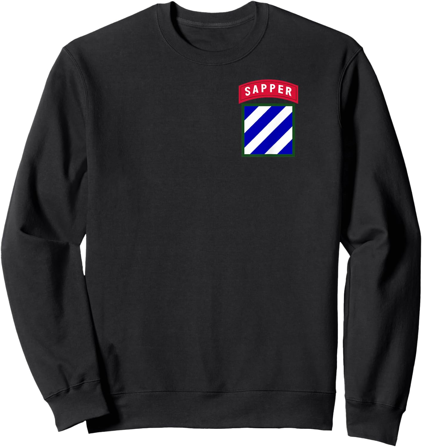3rd Infantry Division (ID) Patch with Sapper Tab Sweatshirt - Sweatshirt | Black