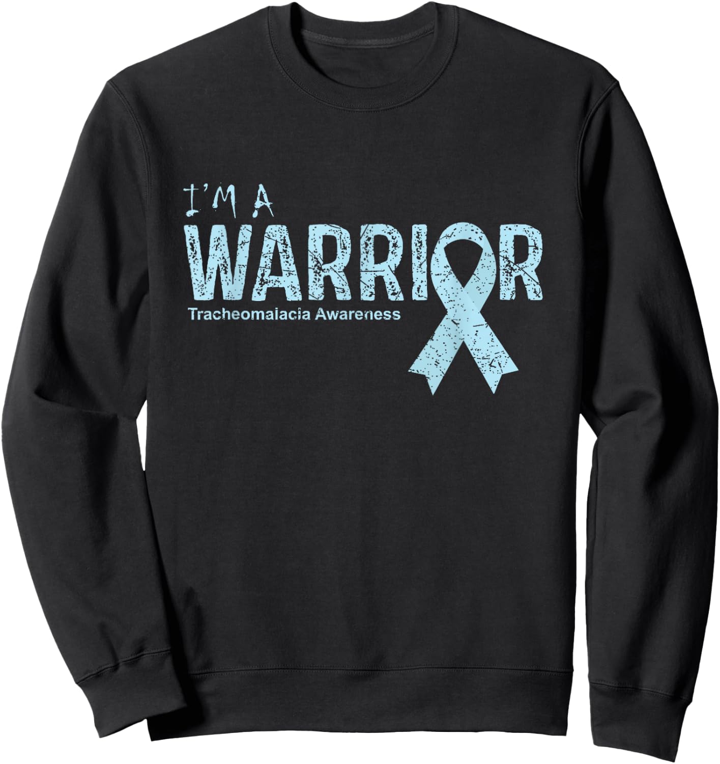 Tracheomalacia Awareness Warrior Sweatshirt - Sweatshirt | Black