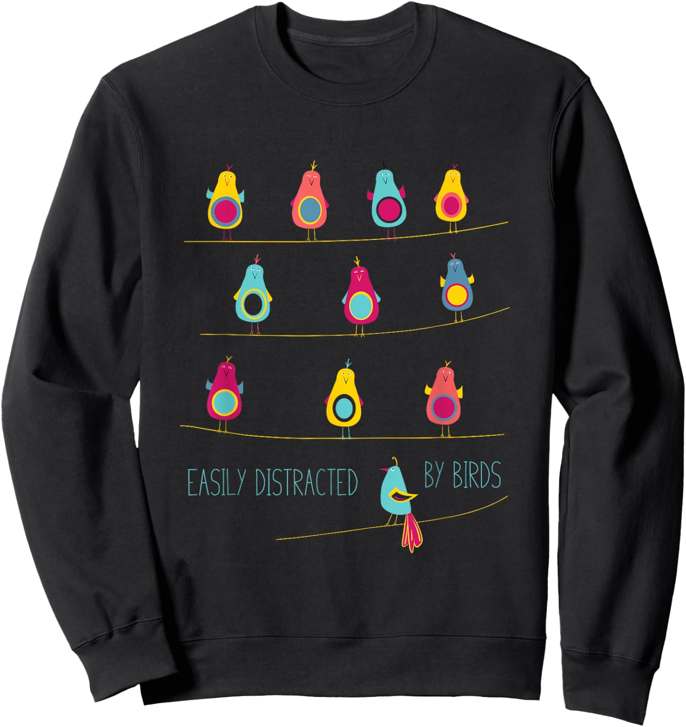 Funny Birding Design, Birder Birdwatching Sweatshirt - Sweatshirt | Black