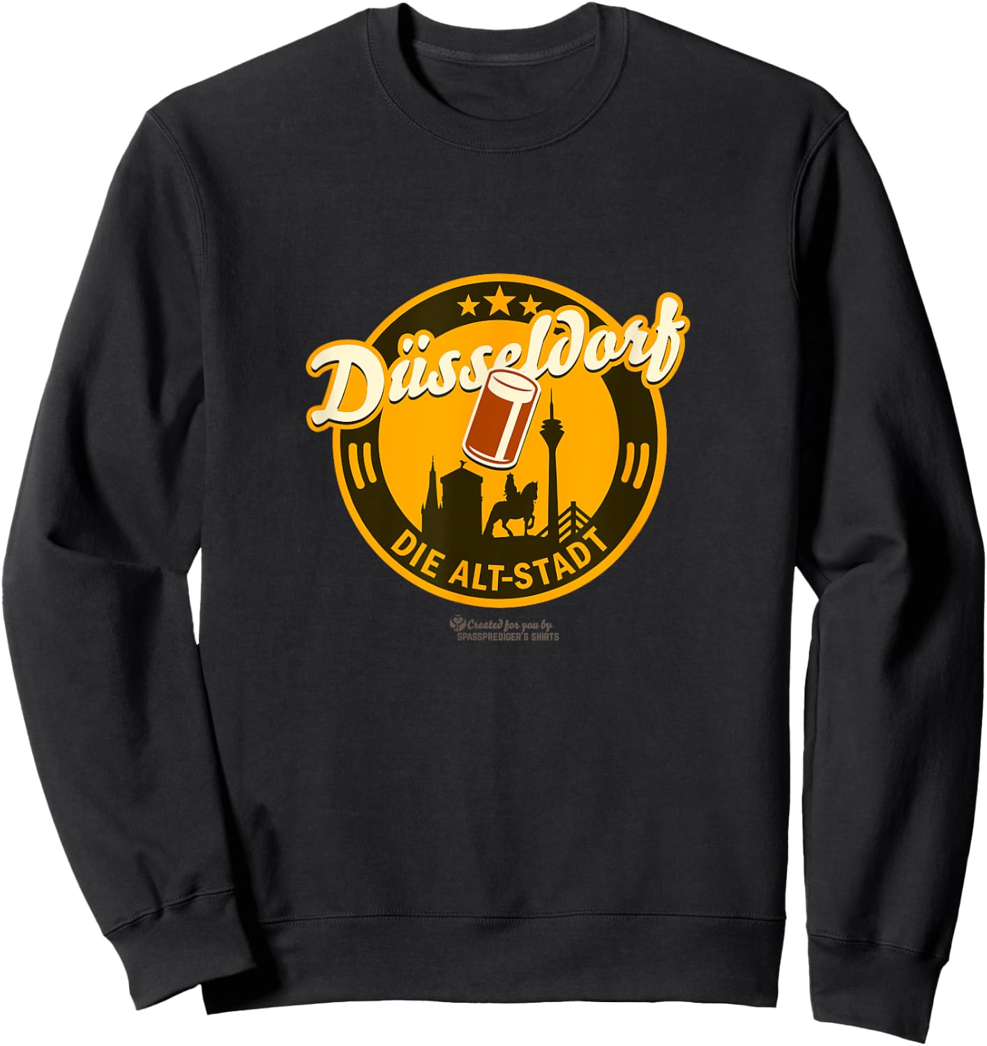 Düsseldorf Die Alt-Stadt & Landmarks Düsseldorf Sweatshirt - Sweatshirt | Black