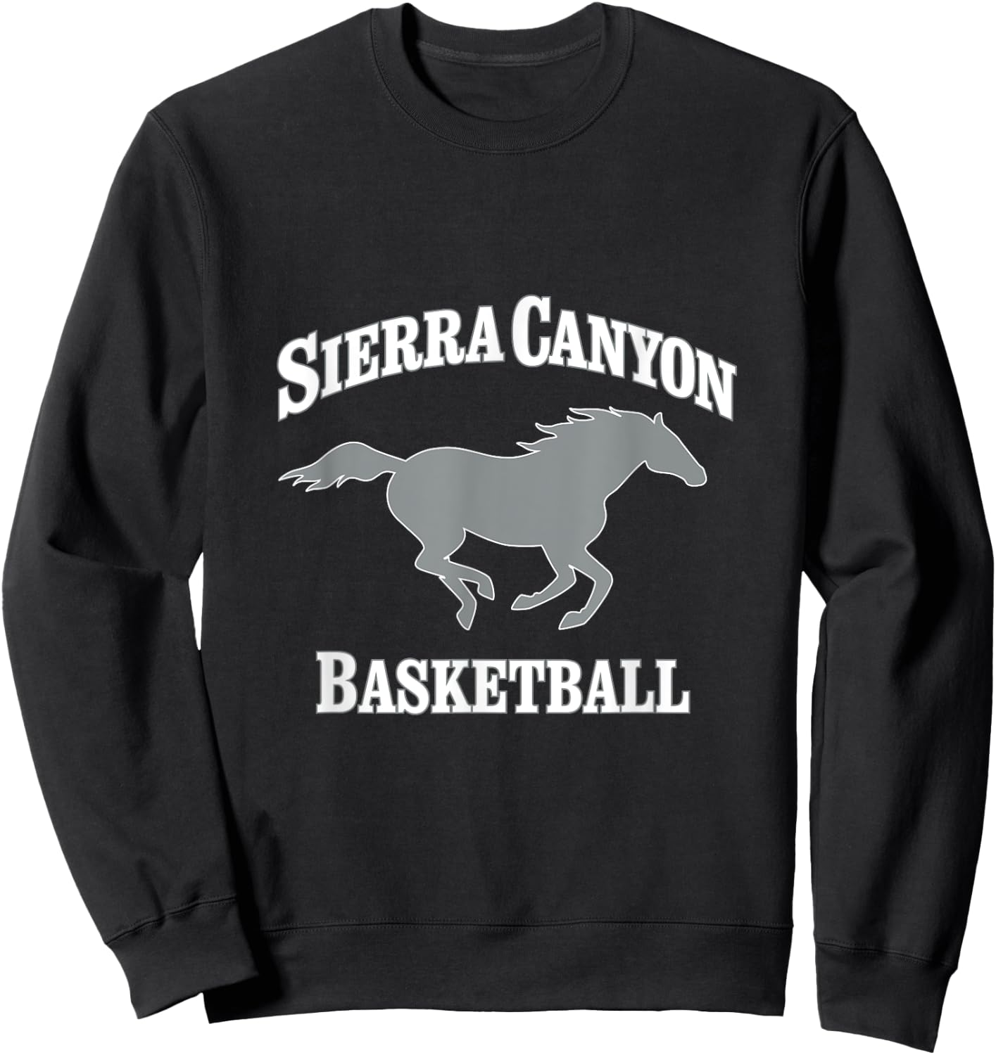 Sierra Canyon Basketball with Horse Sweatshirt - Sweatshirt | Black