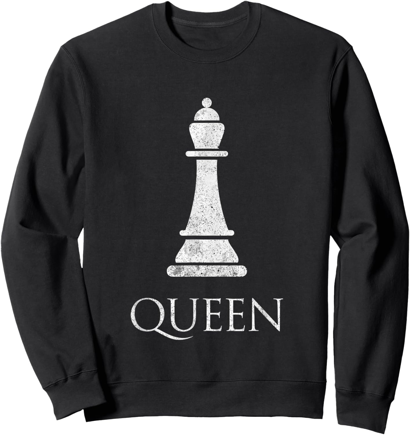 Queen Chess Piece Game Matching Simple Halloween Costume Sweatshirt - Sweatshirt | Black