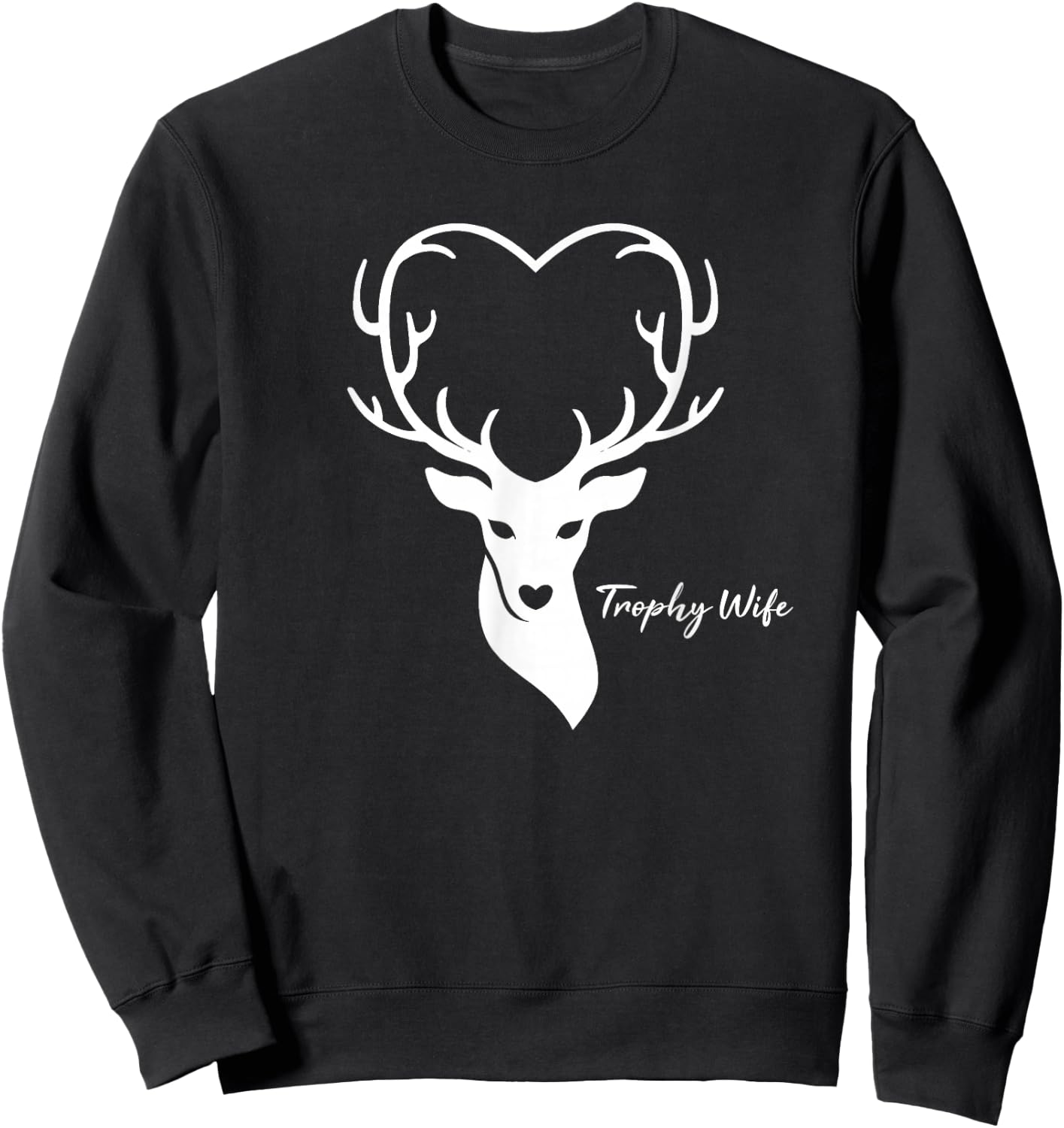 Trophy Wife Hunter's Wife Hunting Sweatshirt - Sweatshirt | Black