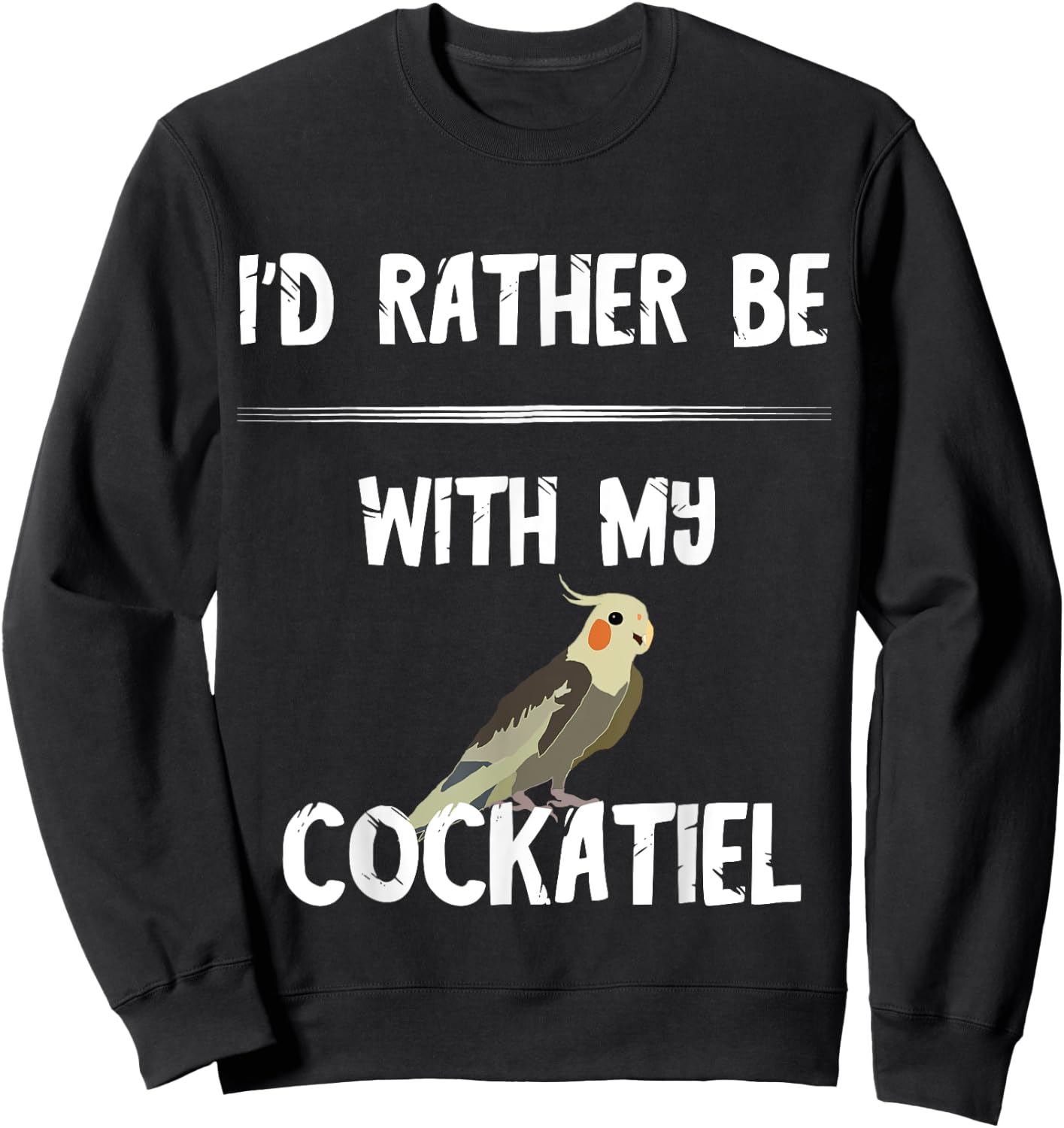 Cockatiel Budgie Bird Owner Parrots Birds Sweatshirt - Sweatshirt | Black