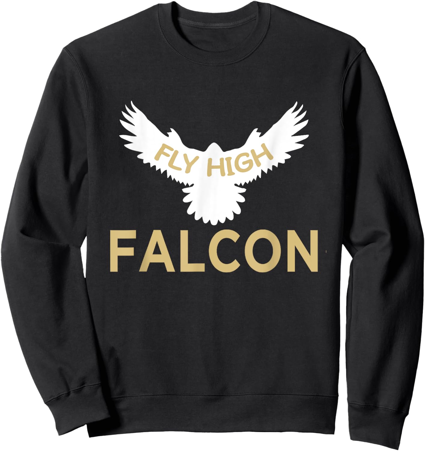 Fly High Falcon - Whisperer Falconer Bird of Prey Falconry Sweatshirt - Sweatshirt | Black