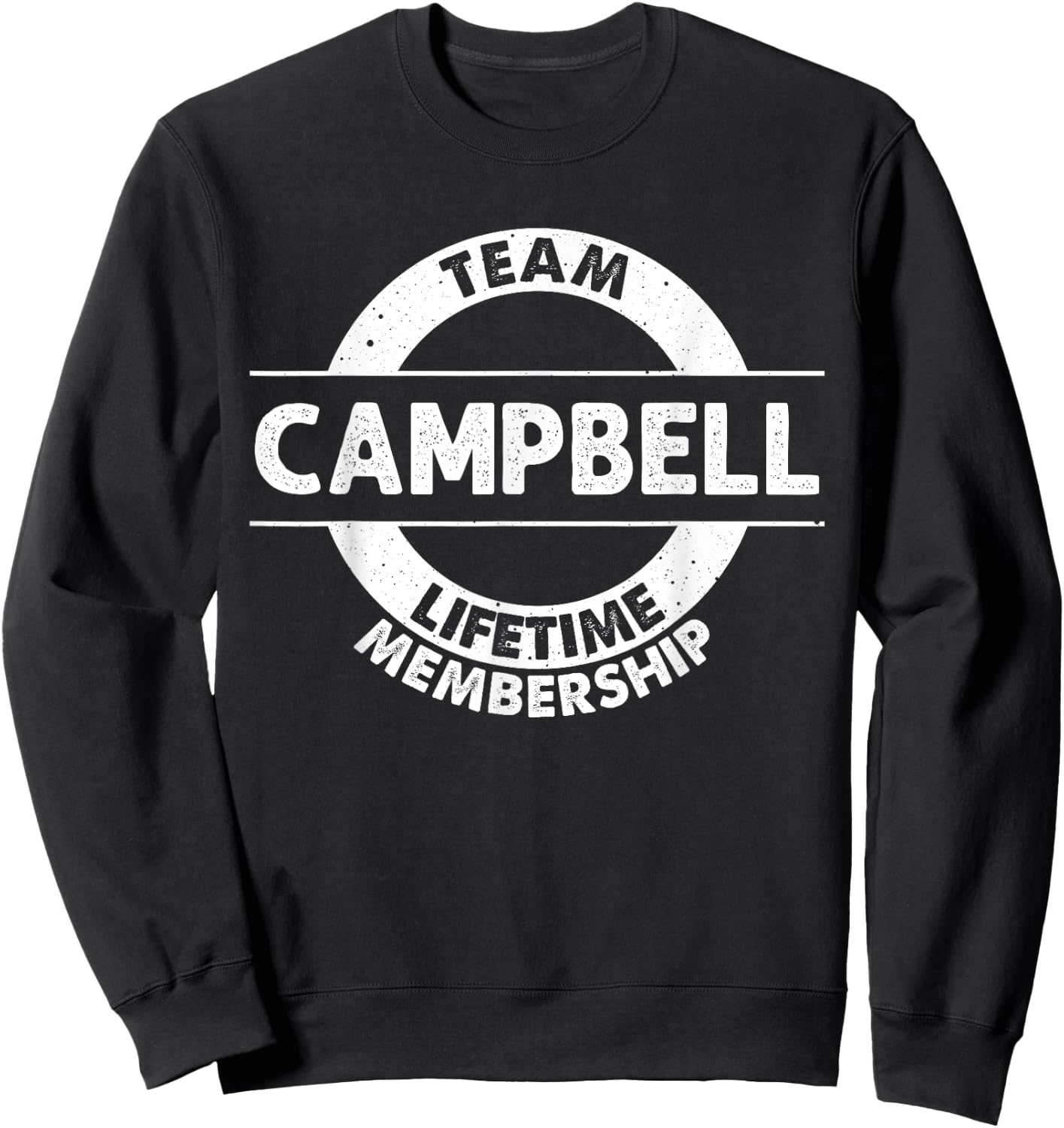 CAMPBELL Gift Funny Surname Family Tree Birthday Reunion Sweatshirt - Sweatshirt | Black