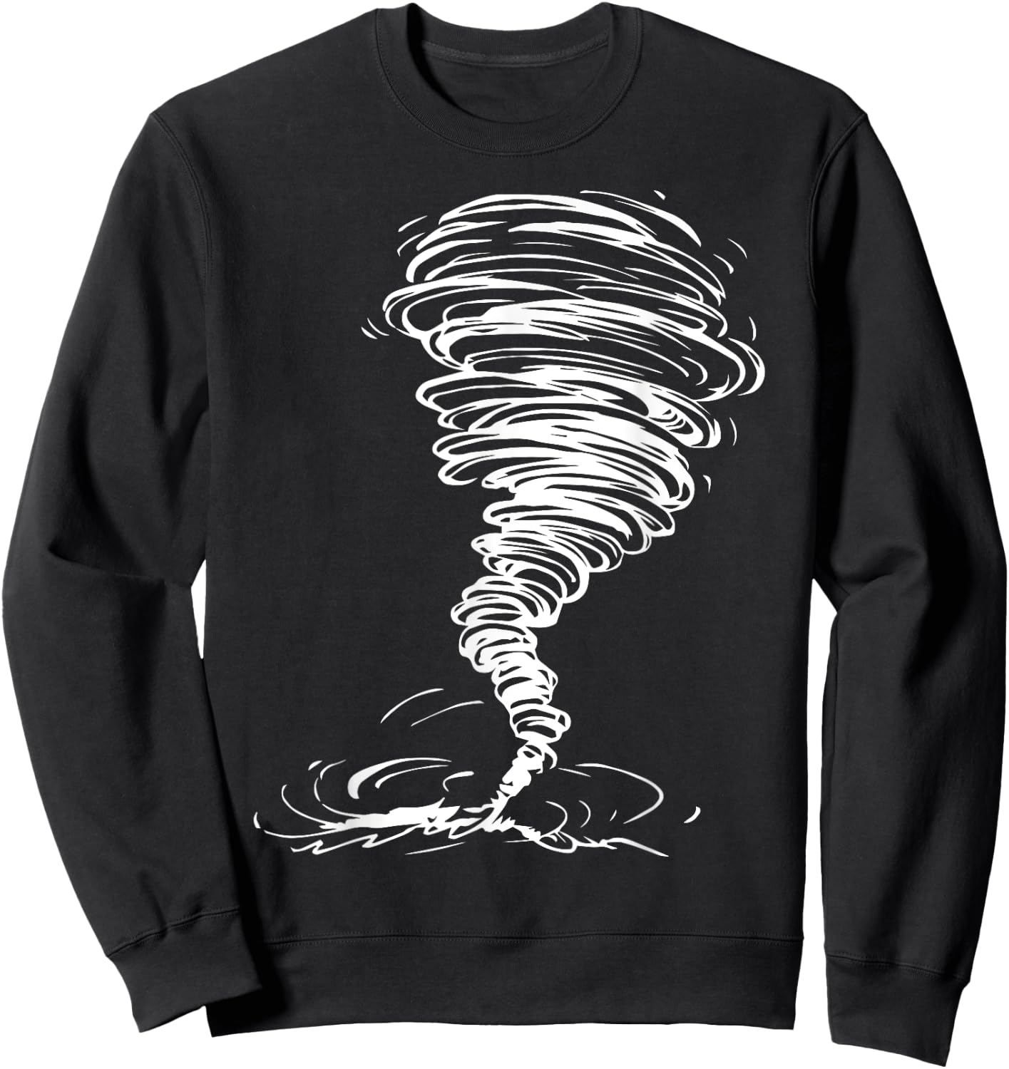 While Storm Tornado Twister Hurricane Weather Scary Costume Sweatshirt - Sweatshirt | Black
