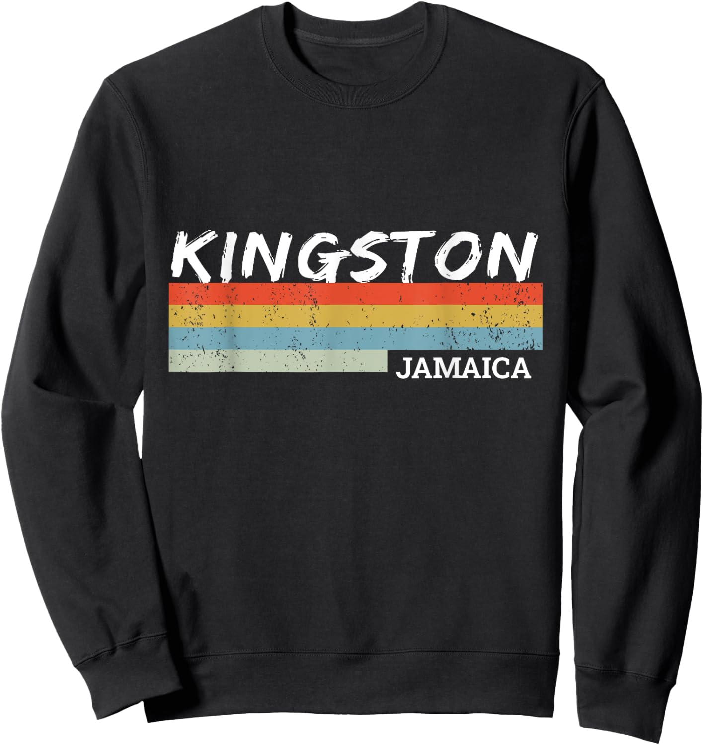 Kingston, Jamaica Sweatshirt - Sweatshirt | Black
