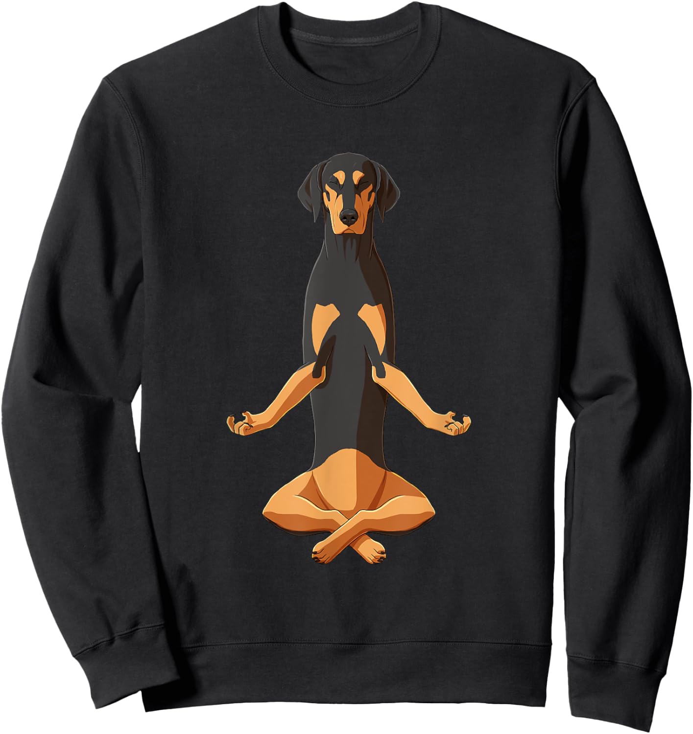 Funny Yoga Dog Transylvanian Hound Sweatshirt - Sweatshirt | Black