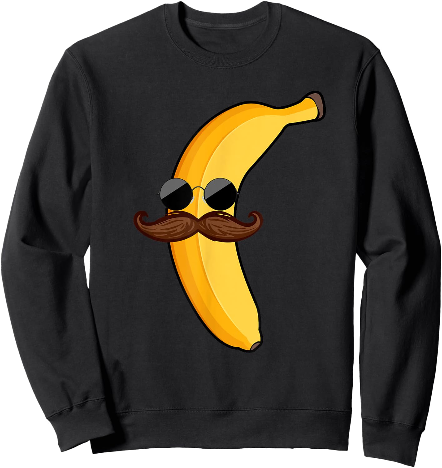 Cool Banana Design Boys Tropical Fruit Banana Lover Sweatshirt - Sweatshirt | Black