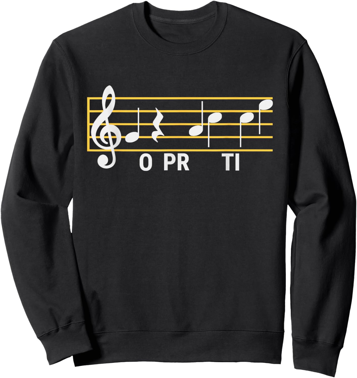 Go Practice Funny Music Theory Class Jokes Composer Score Sweatshirt - Sweatshirt | Black