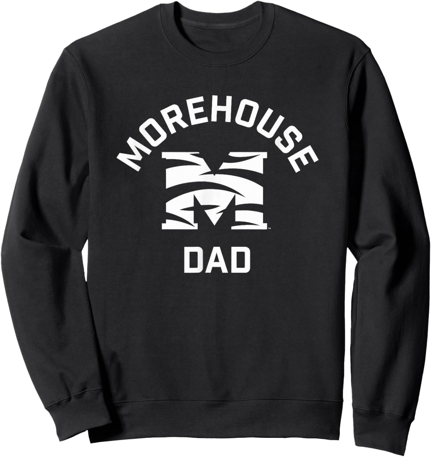 Morehouse College Maroon Tigers Arched Dad Sweatshirt - Sweatshirt | Black