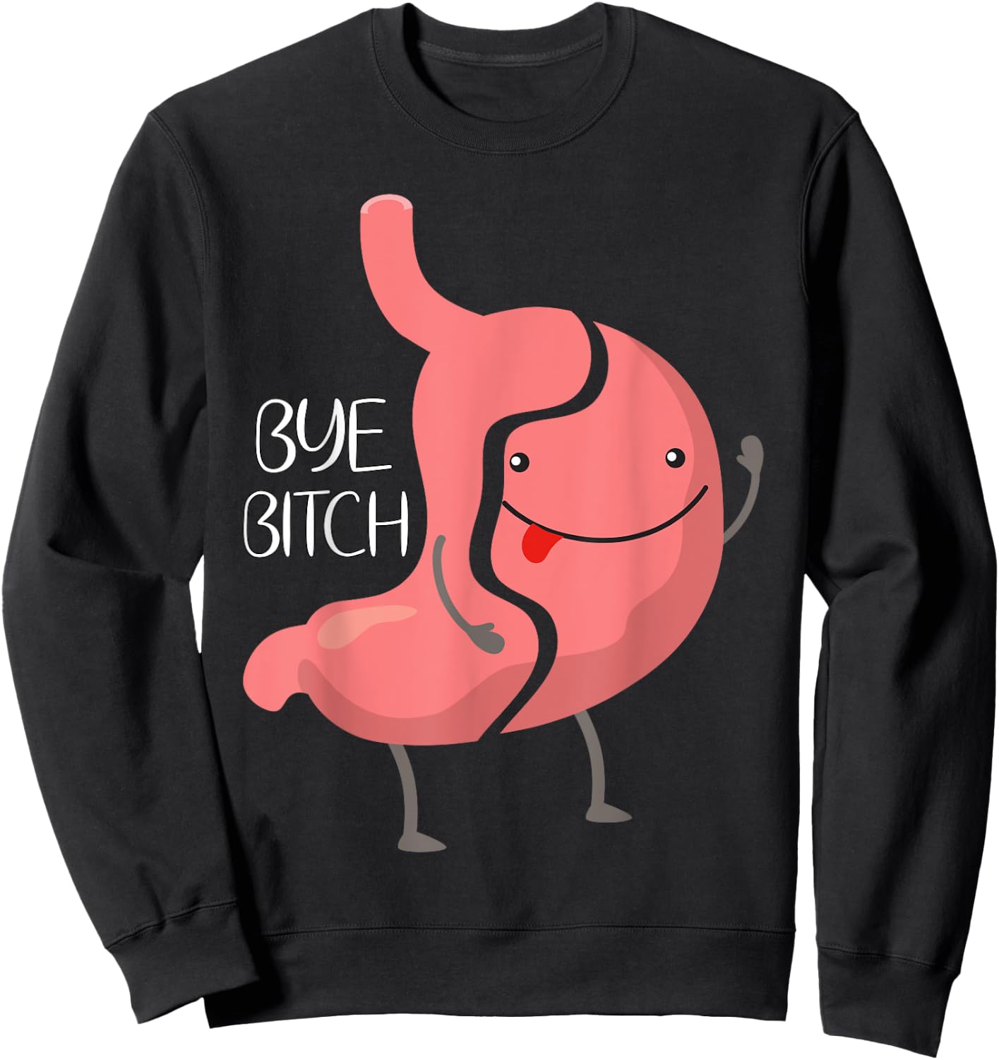 Funny Gastric Sleeve Bariatric VSG Surgery Gastric Awareness Sweatshirt - Sweatshirt | Black