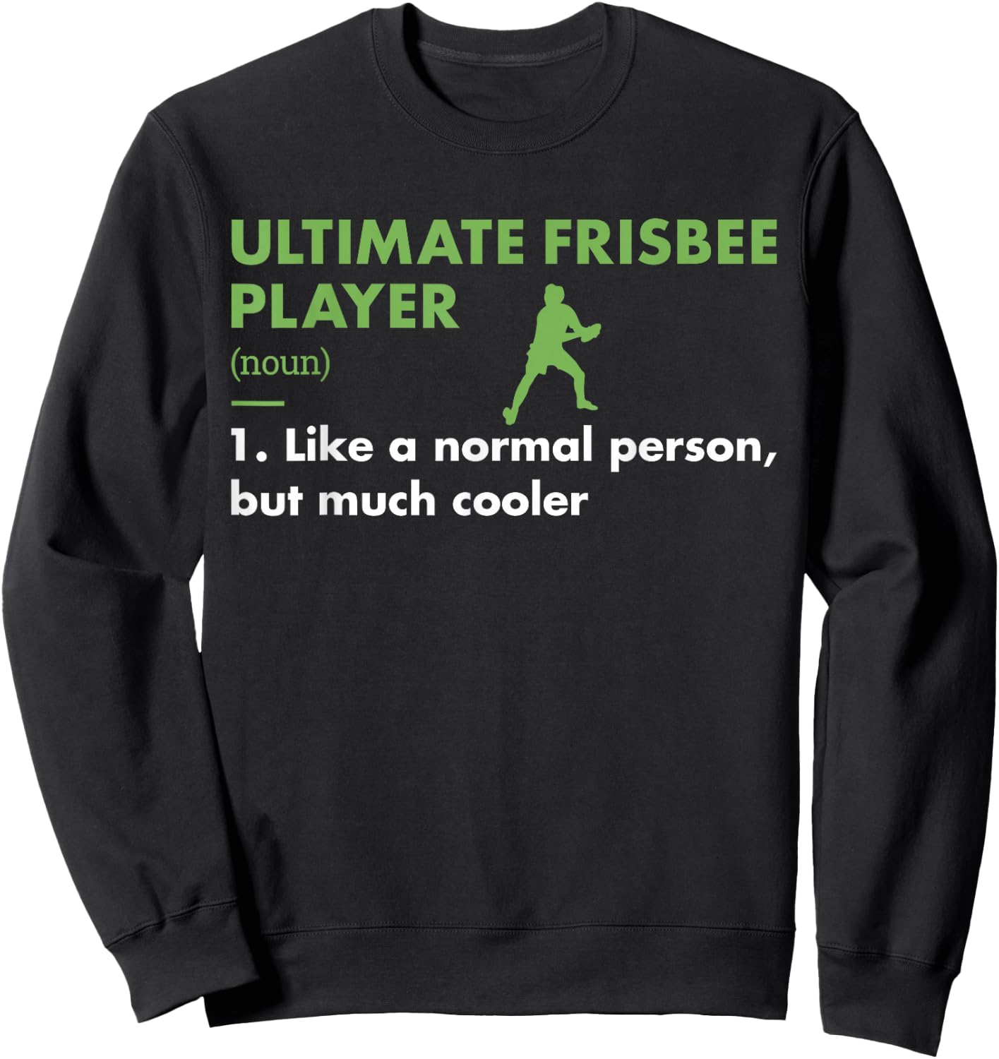 Sport Player Definition Ultimate Frisbee Sweatshirt - Sweatshirt | Black