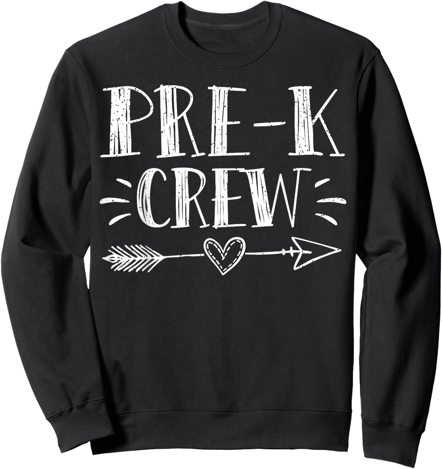 Pre-K Crew 1st Day Of School Pre-K Teacher Team Men Women Girls Kids Sweatshirt - Sweatshirt | Black