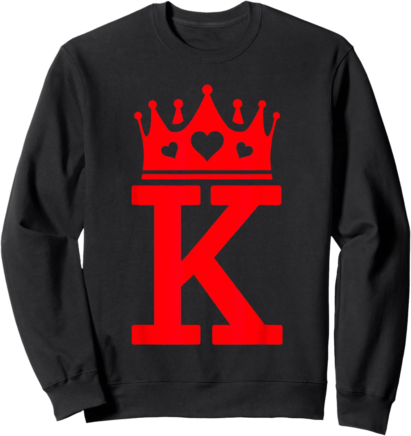 King Hearts Valentines - Halloween King of Hearts Costume Sweatshirt - Sweatshirt | Black