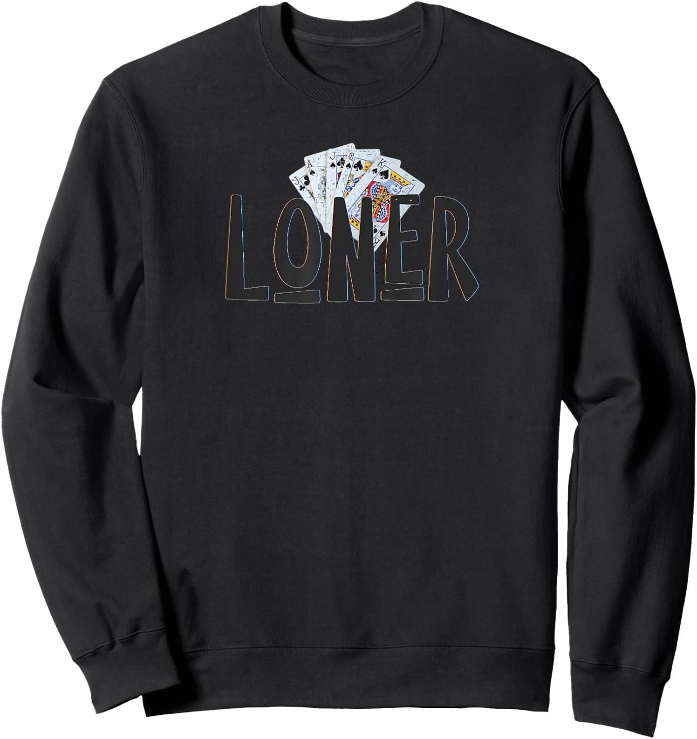 Euchre Loner Sweatshirt - Sweatshirt | Black