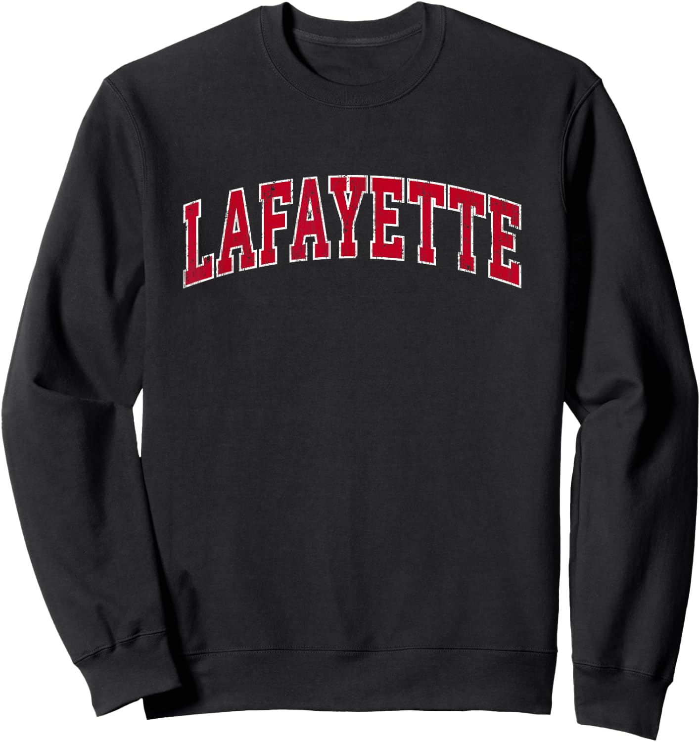 Lafayette California CA Vintage Sports Design Red Design Sweatshirt - Sweatshirt | Black