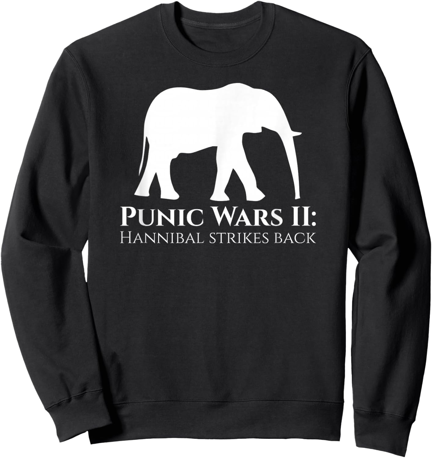 Classical History Second Punic War Hannibal Barca Carthage Sweatshirt - Sweatshirt | Black