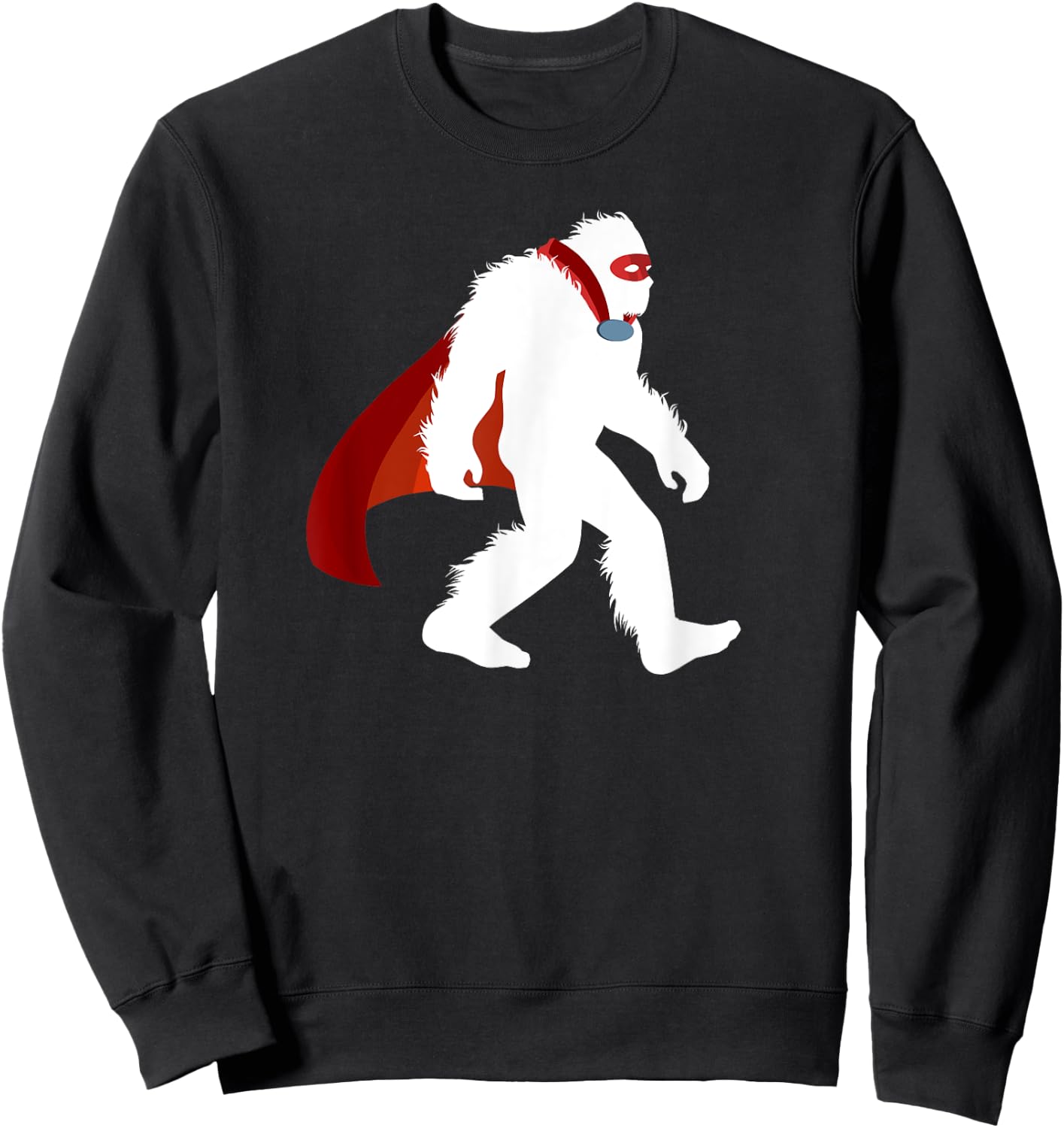 Fun Bigfoot Superhero Vigilantism Cryptid Sasquatch Crusader Sweatshirt - Sweatshirt | Black