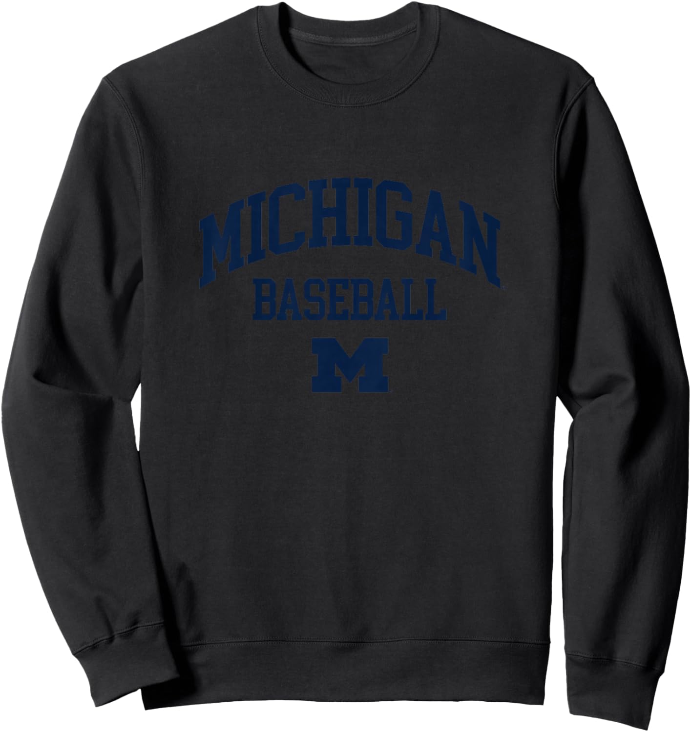 Kids University of Michigan Wolverines U of M Baseball Sweatshirt - Sweatshirt | Black