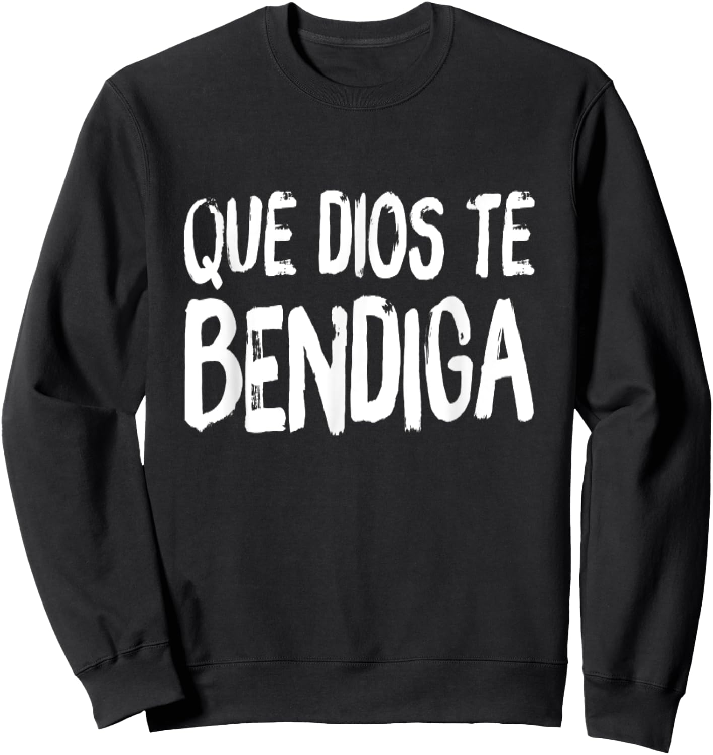 Que Dios Te Bendiga God Bless you Cristiana Espanol Spanish Sweatshirt - Sweatshirt | Black