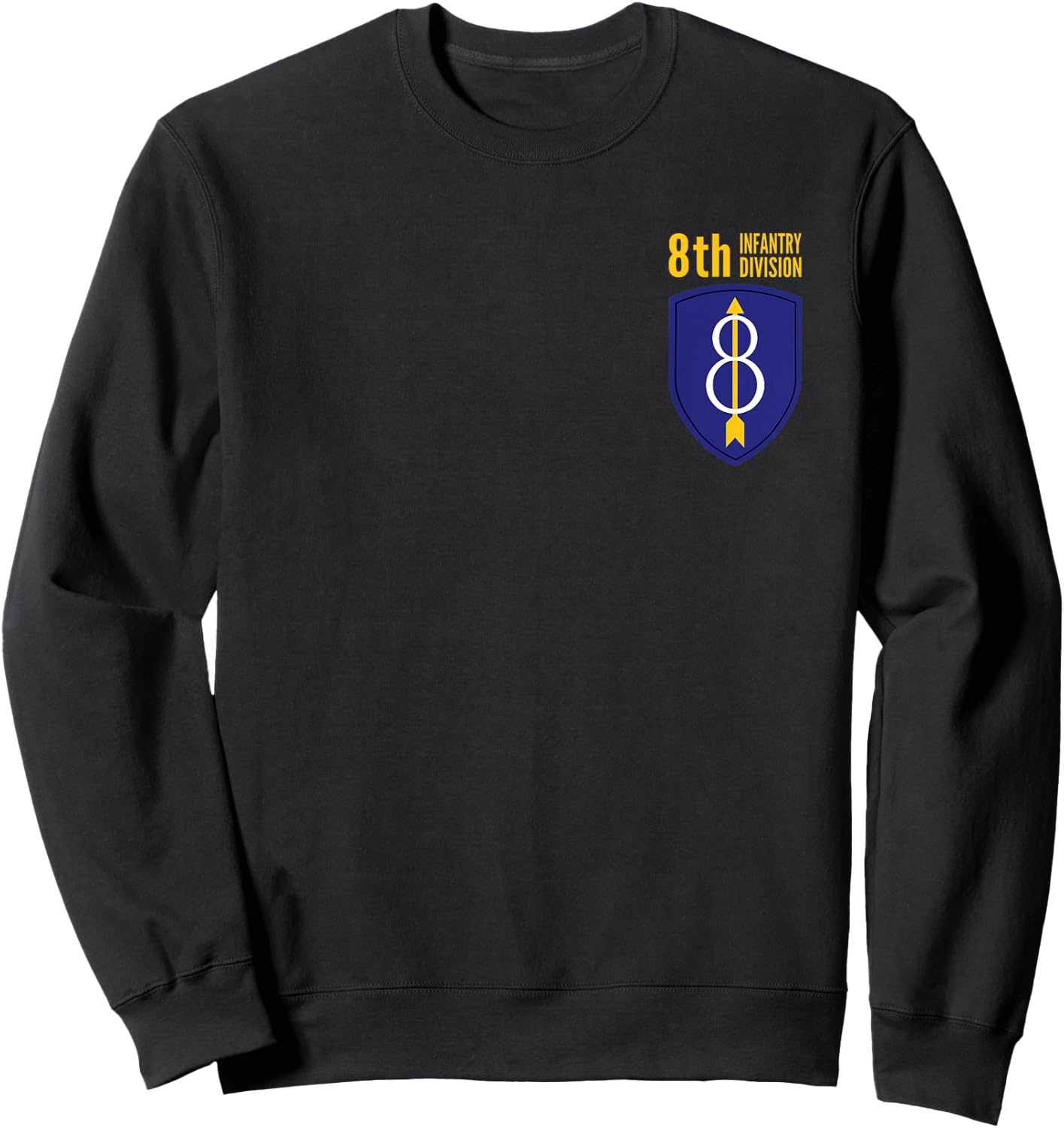 8th Infantry Division United State Army Sweatshirt - Sweatshirt | Black