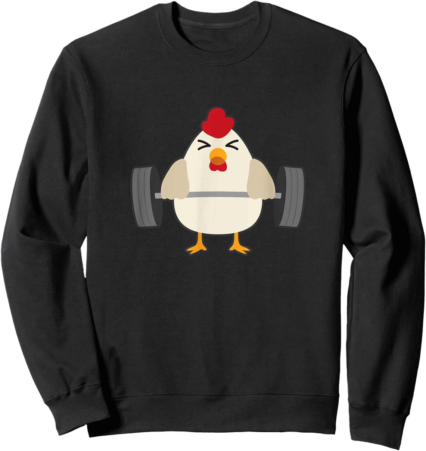 Chicken Power Deadlift - Funny Weightlifter Sweatshirt - Sweatshirt | Black
