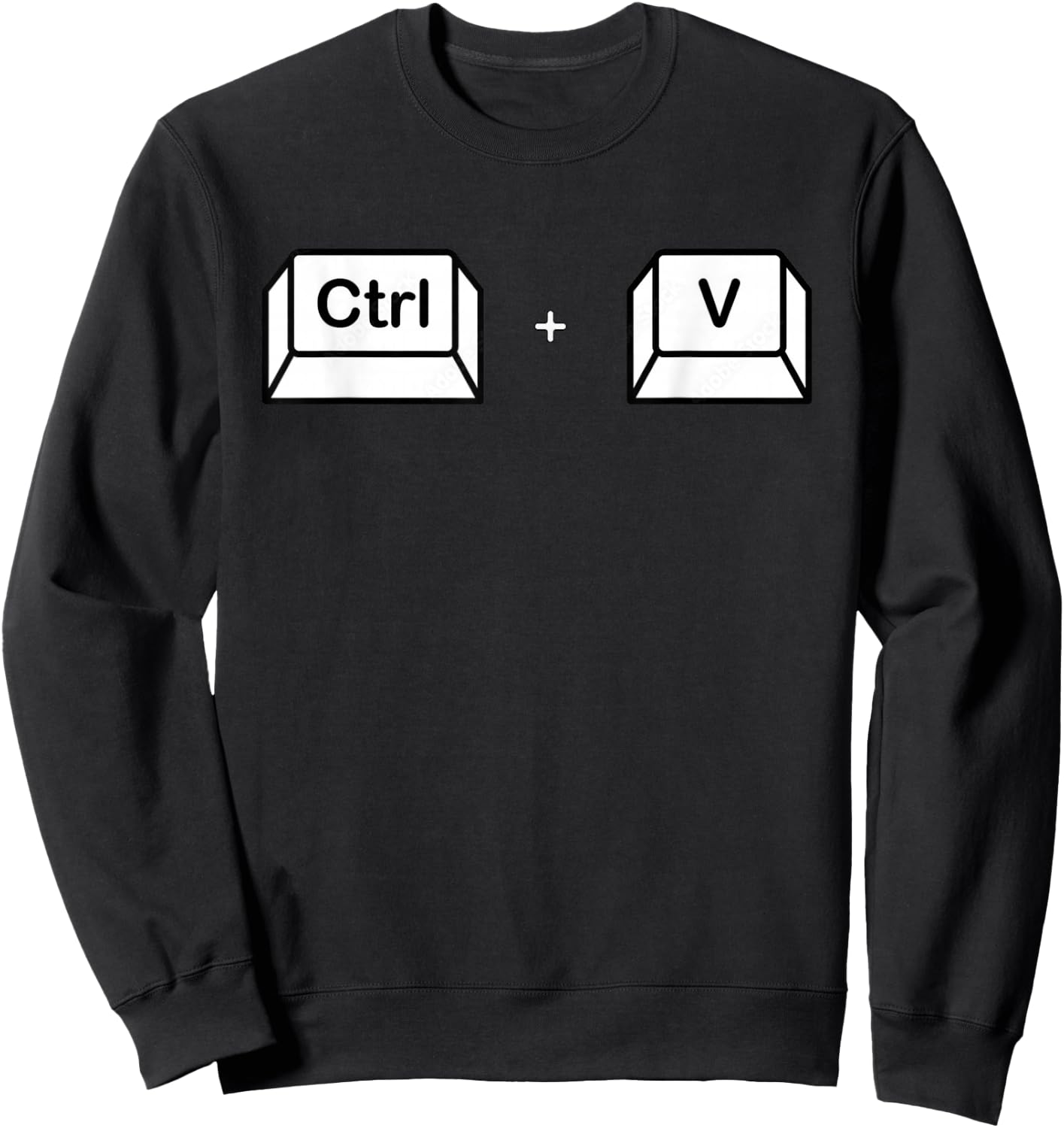 Ctrl V Family Matching Copy Paste dad son daughter Sweatshirt - Sweatshirt | Black