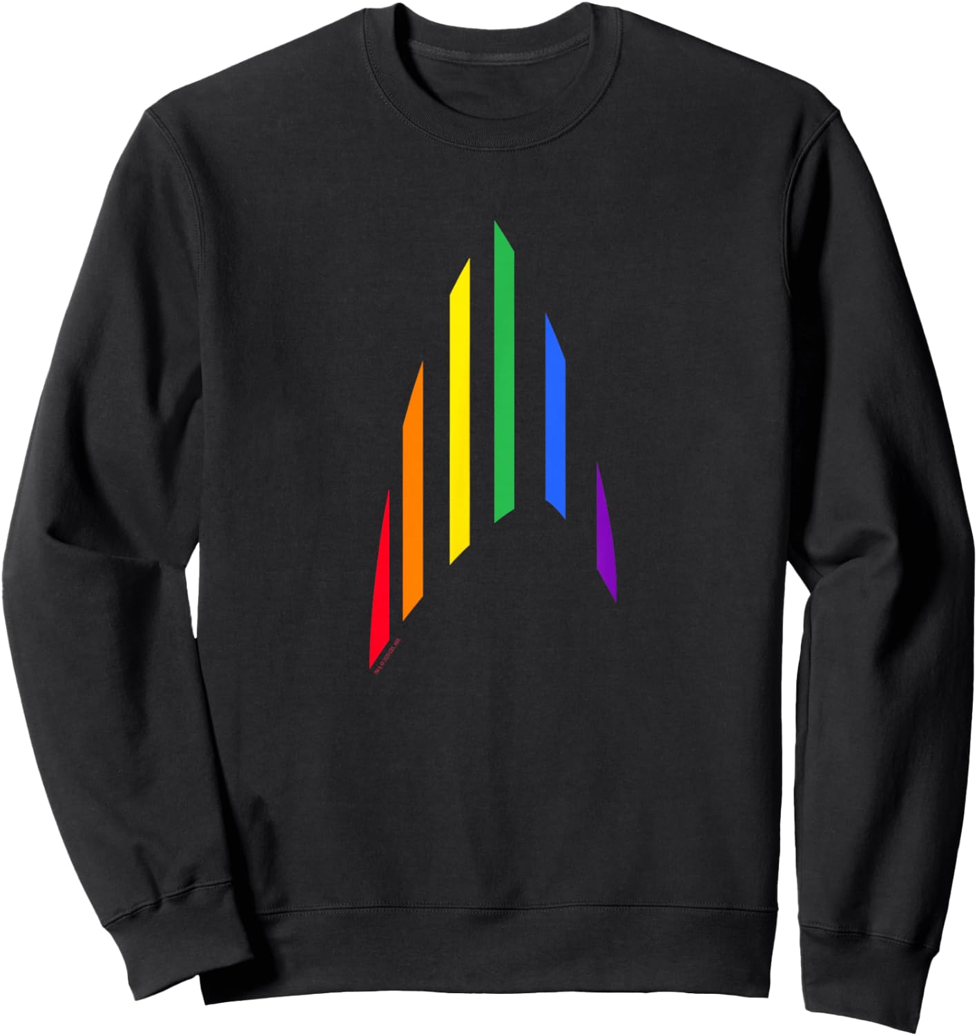 Star Trek: The Original Series Pride Rainbow Delta Sweatshirt - Sweatshirt | Black