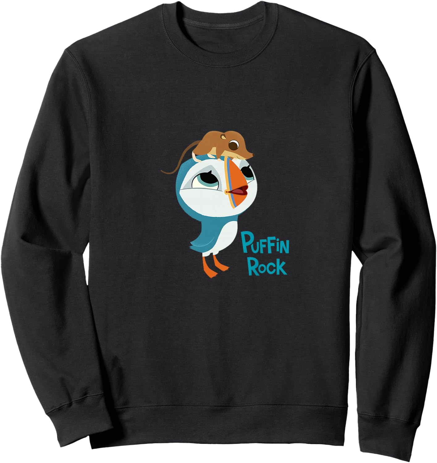 Puffin Rock - Official Merchandise - Oona & Mossy Sweatshirt - Sweatshirt | Black
