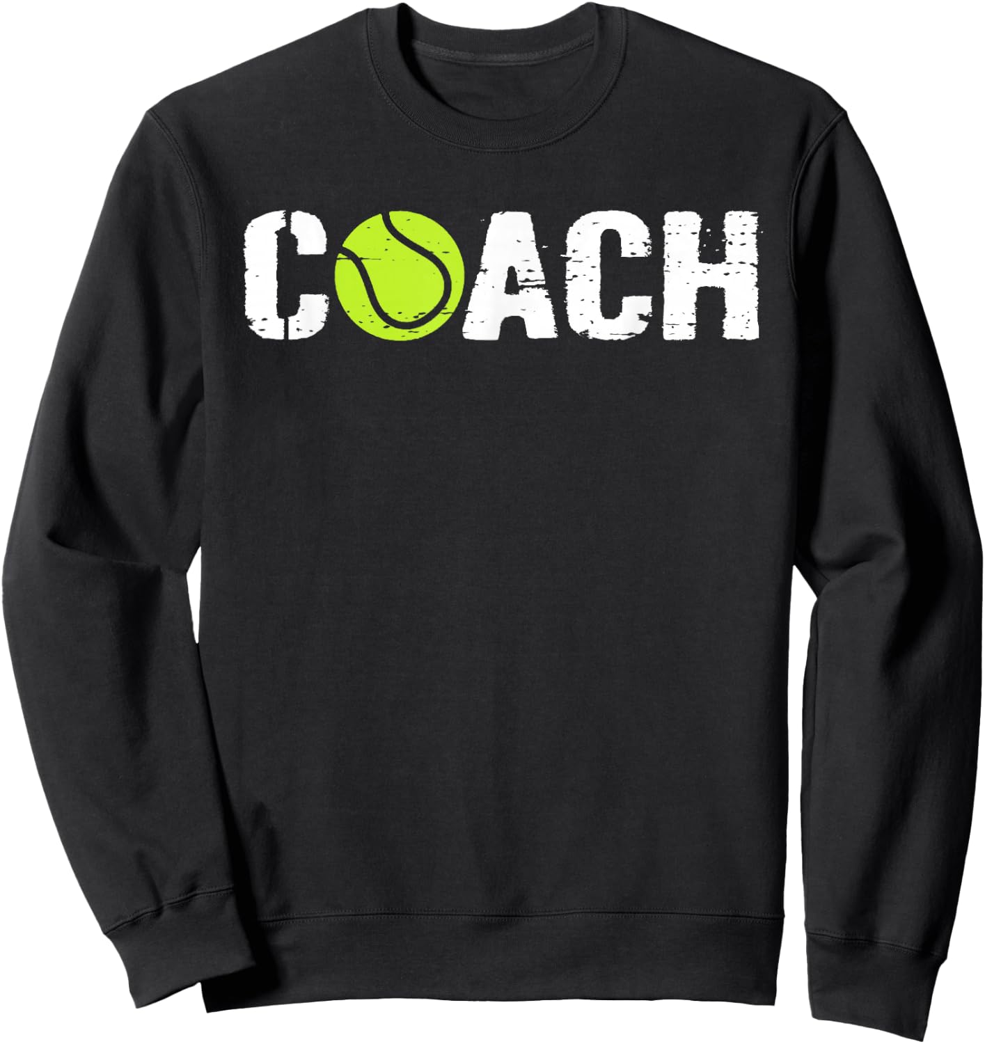 Tennis Coaches Costume Retro Tennis Coach Men Women Sweatshirt - Sweatshirt | Black