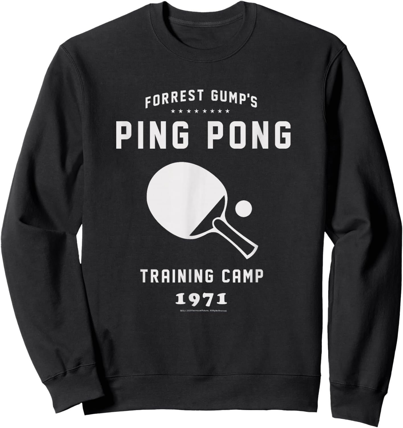 Forrest Gump Table Tennis Training Camp Sweatshirt - Sweatshirt | Black