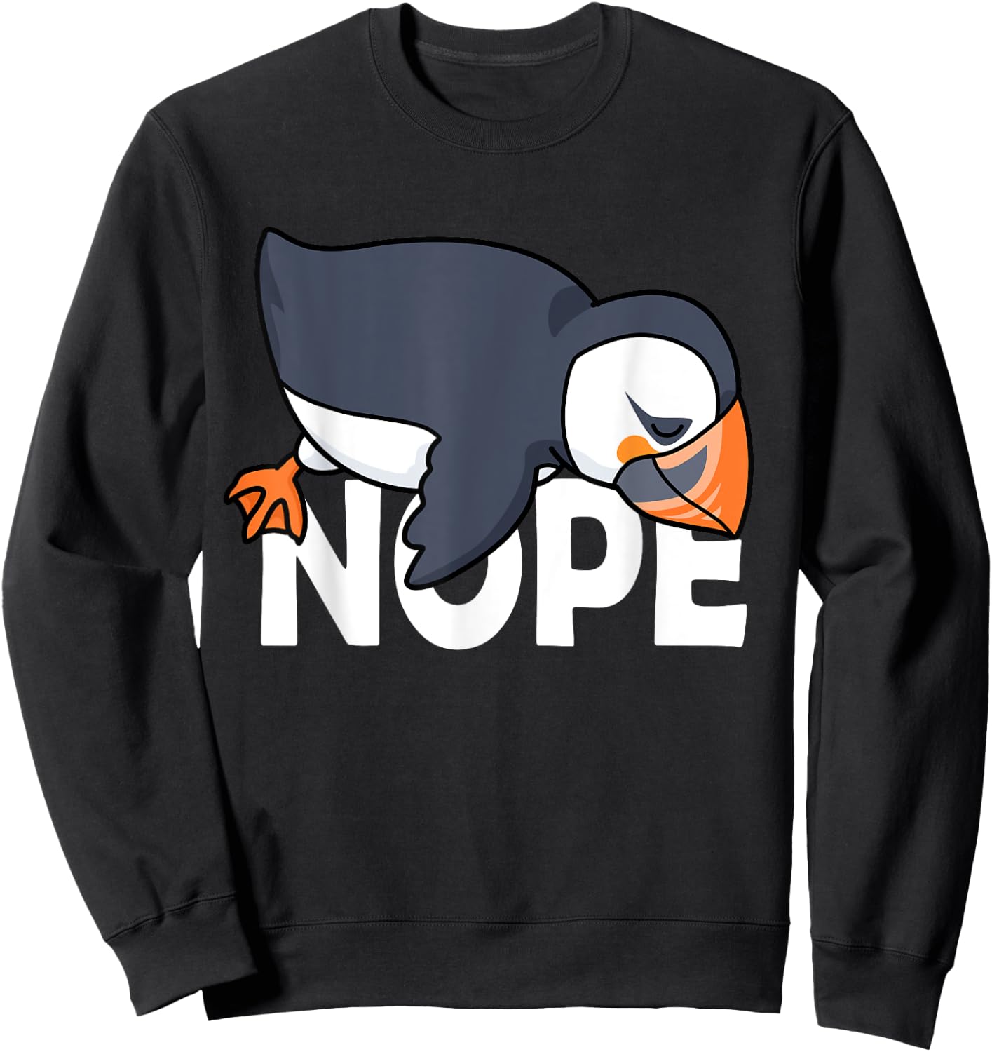 Atlantic Puffin Shirt Men Puffin Bird Shirt Puffin Gift Nope Sweatshirt - Sweatshirt | Black