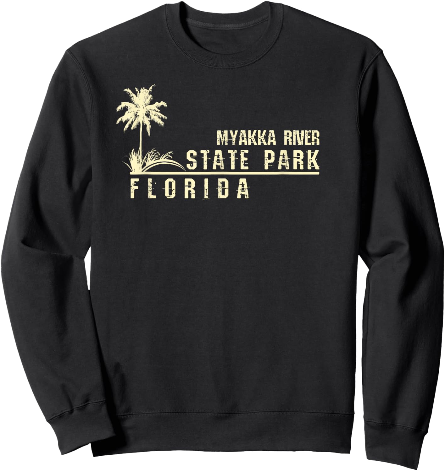 Florida Souvenir Gift Myakka River State Park Sweatshirt - Sweatshirt | Black