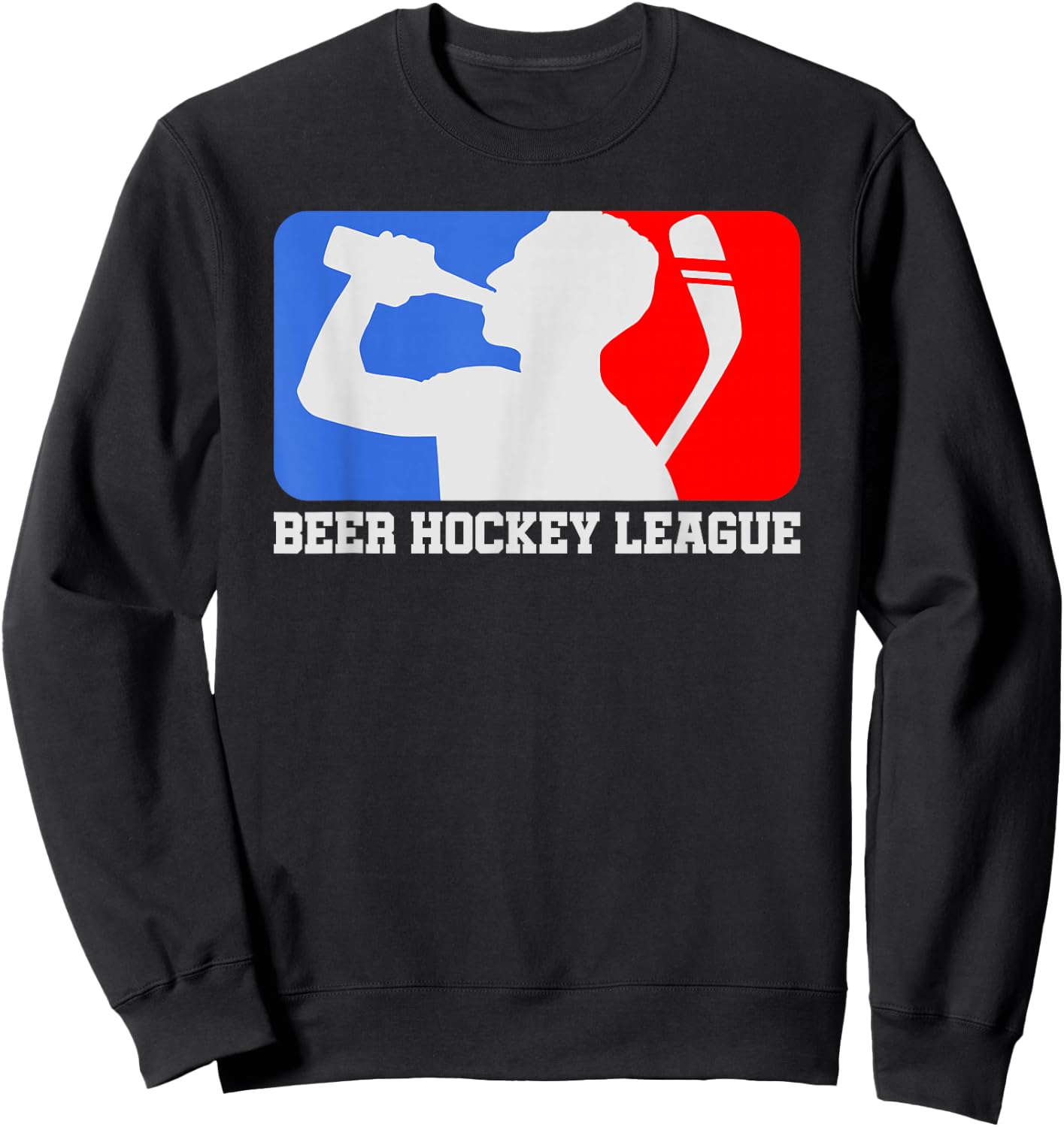 Cool Beer Hockey League Ice-Hockey Gift Sweatshirt - Sweatshirt | Black