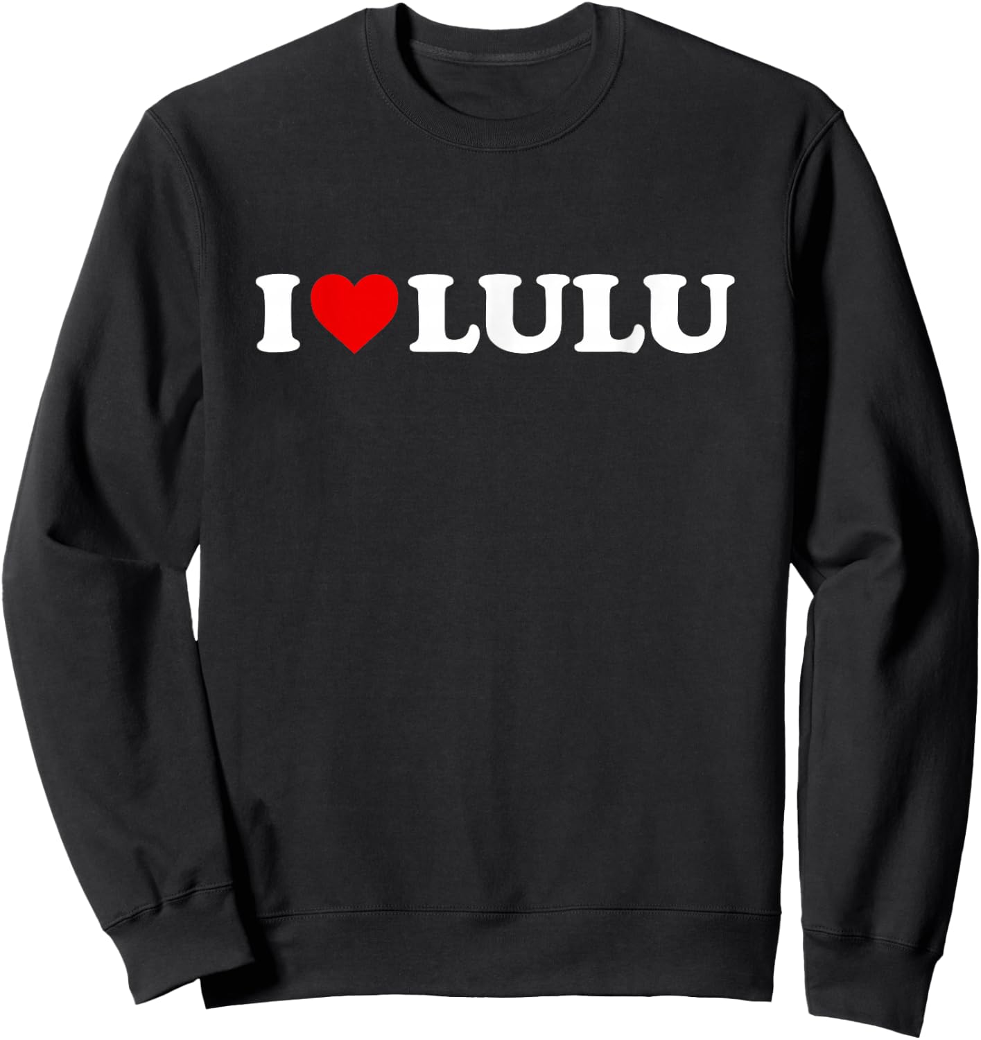 I Love Lulu Sweatshirt - Sweatshirt | Black
