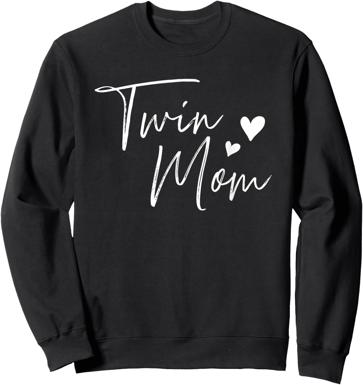 Twin Mom Hearts Sweatshirt - Sweatshirt | Black