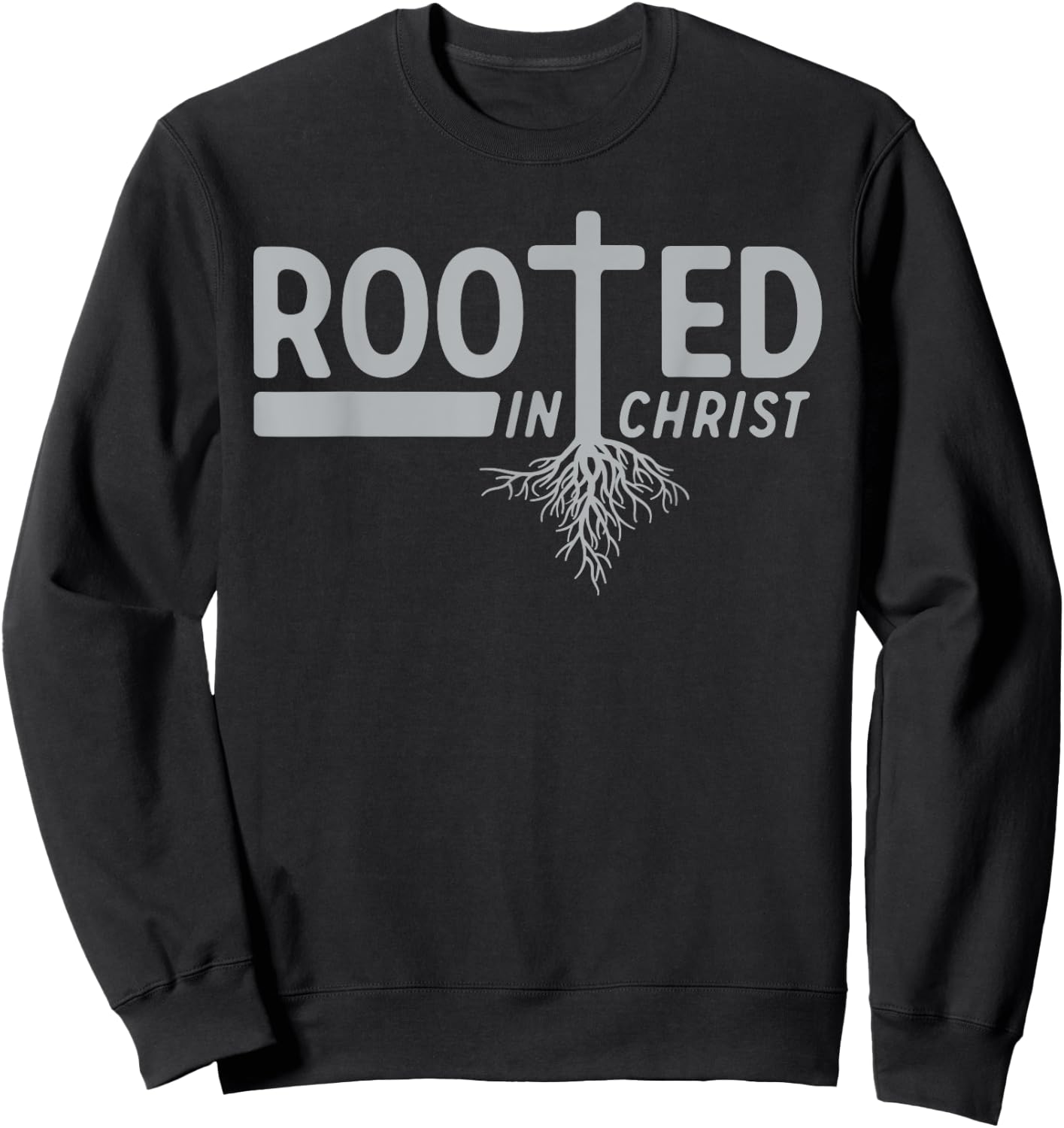 Rooted In Christ Sweatshirt - Sweatshirt | Black