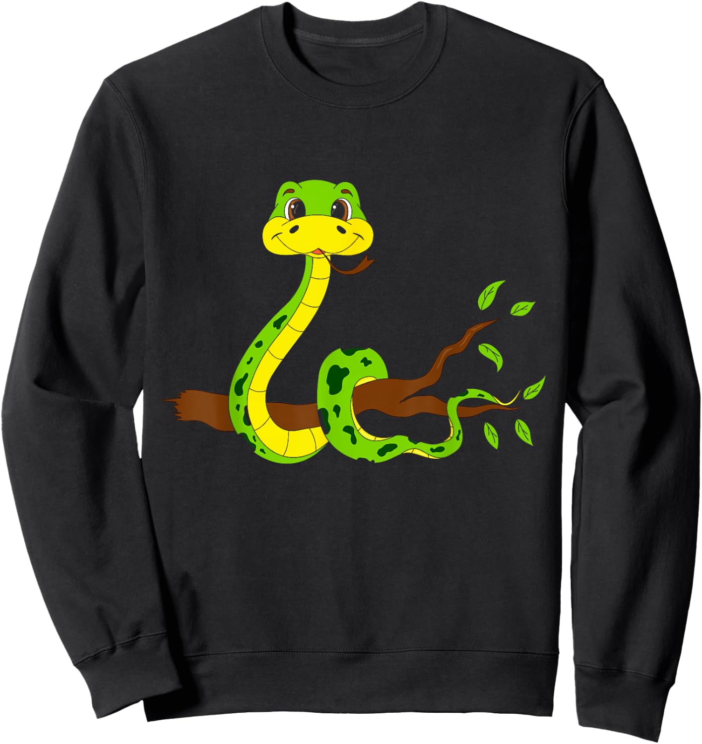Wild Reptile Animal Kids Gift Snake Sweatshirt - Sweatshirt | Black