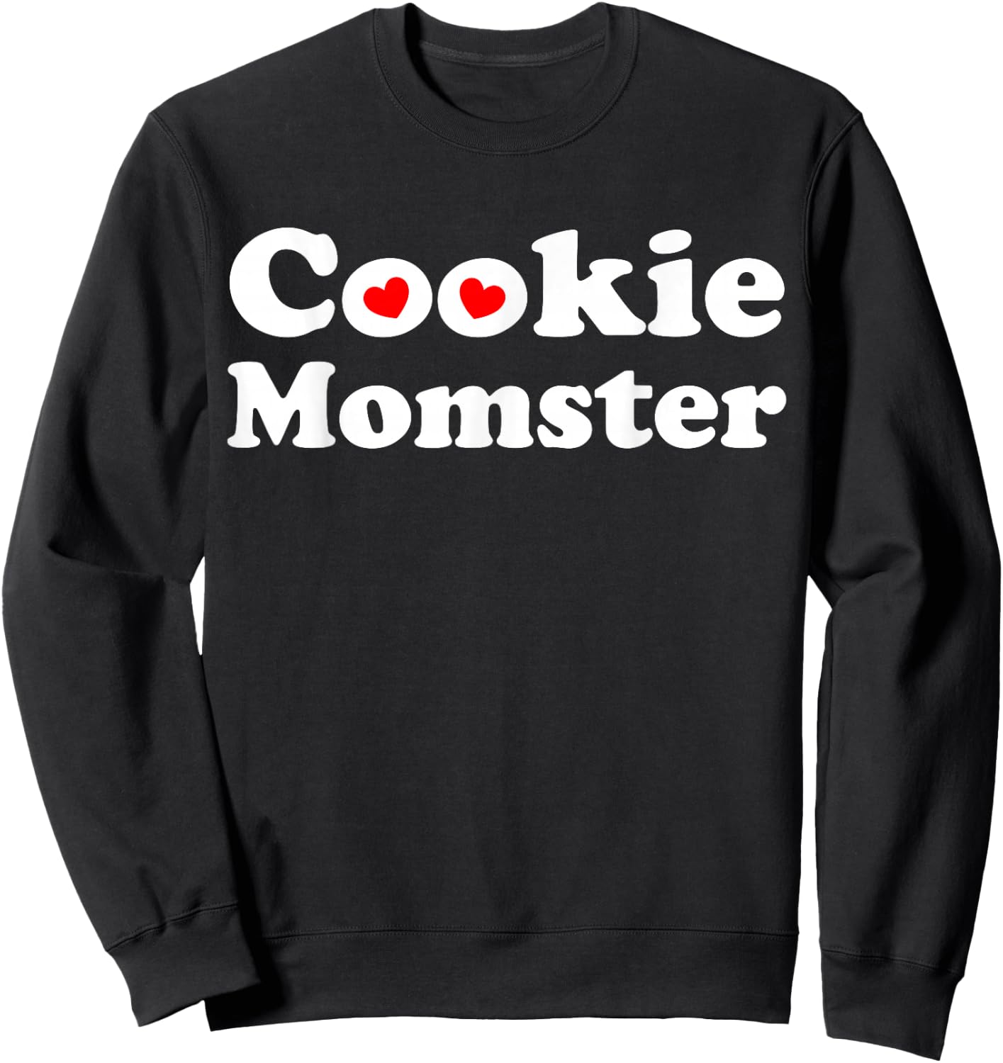 for Baker Moms, Scout Moms - Cookie Momster - Mother's Day Sweatshirt - Sweatshirt | Black