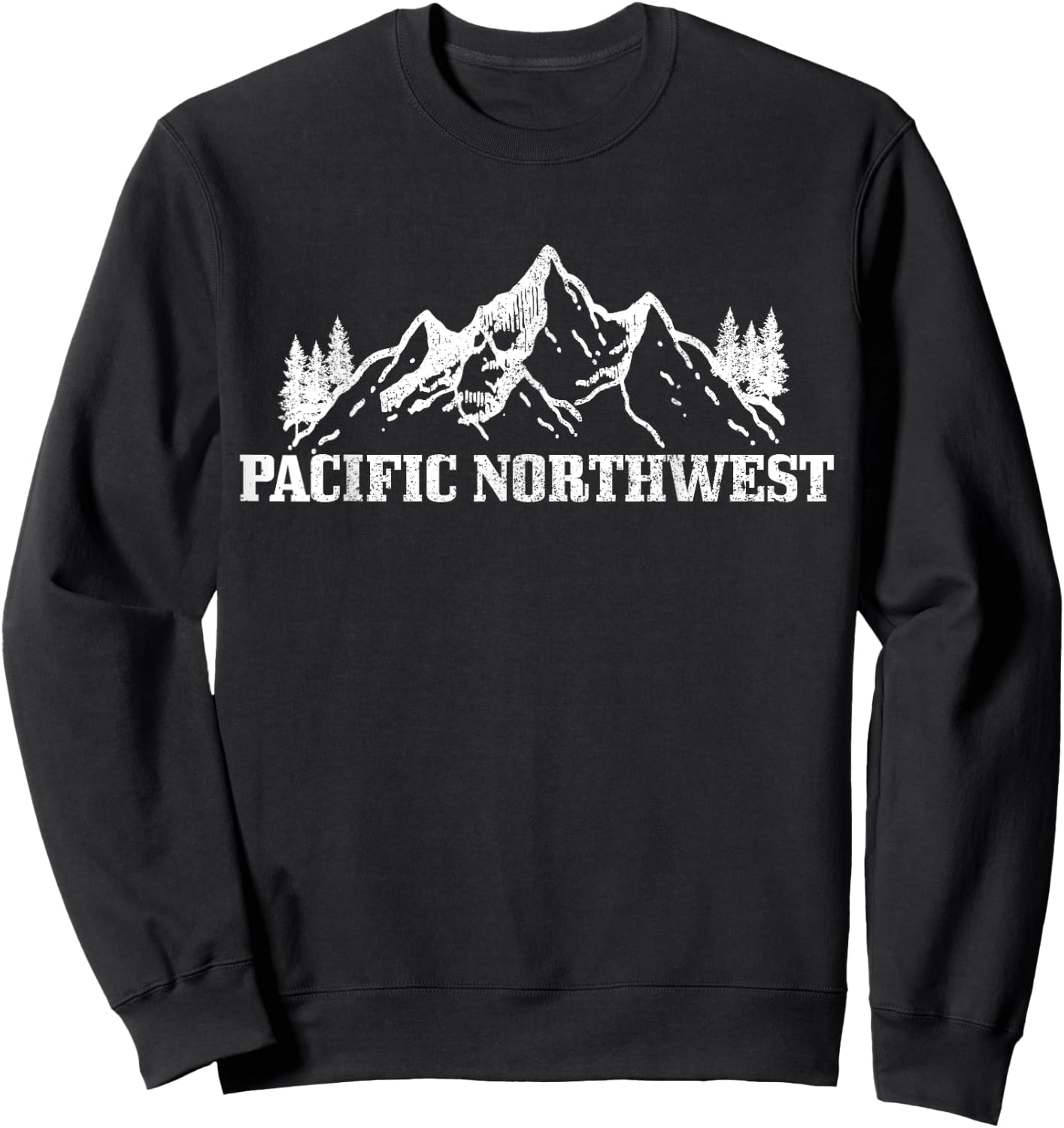 Pacific Northwest PNW Oregon Washington USA America Souvenir Sweatshirt - Sweatshirt | Black