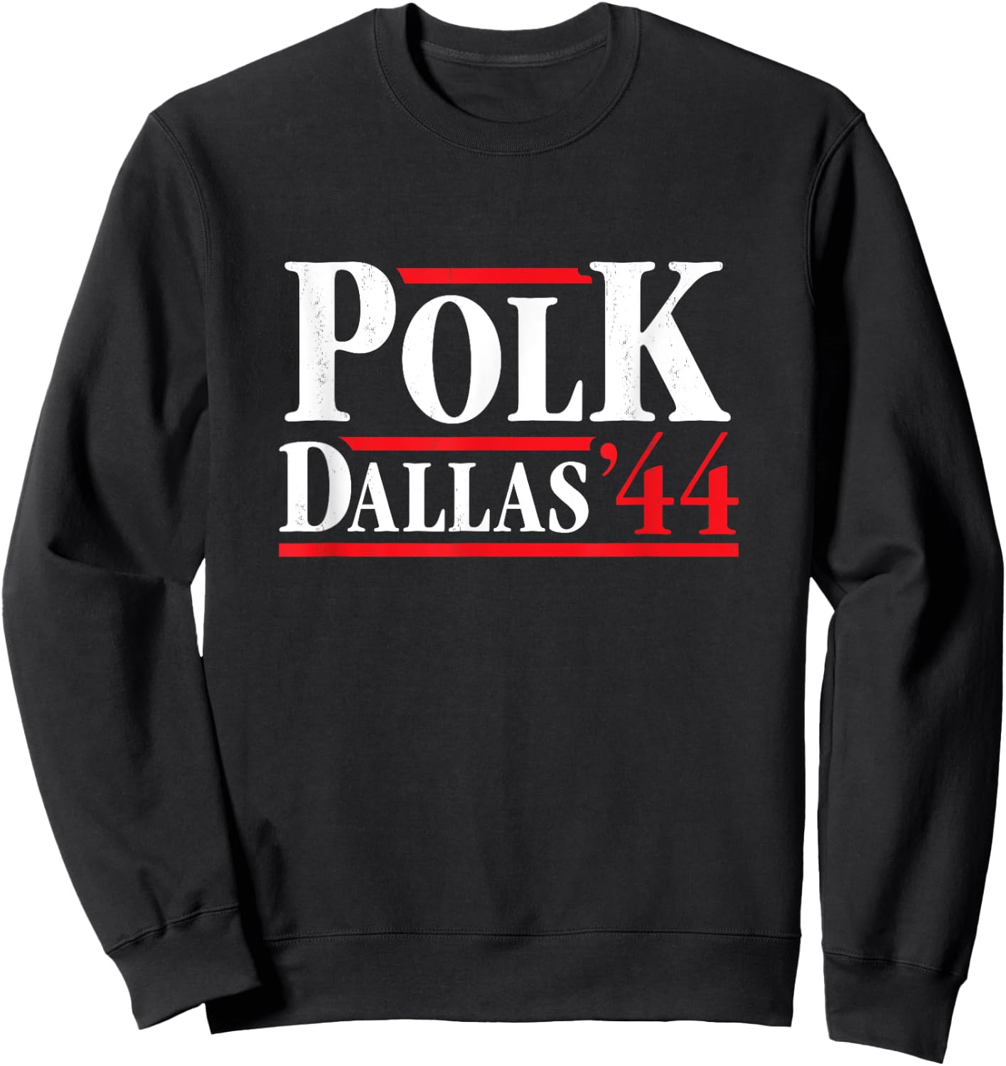 President James Polk 1844 - Retro 4th of July Sweatshirt - Sweatshirt | Black