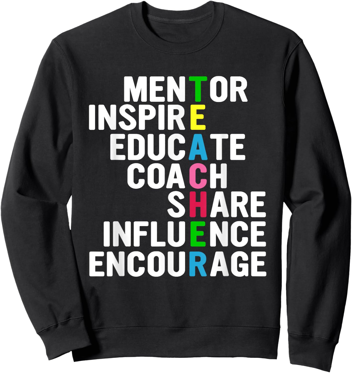 Teacher Art Men Women Funny School Teachers Sweatshirt - Sweatshirt | Black